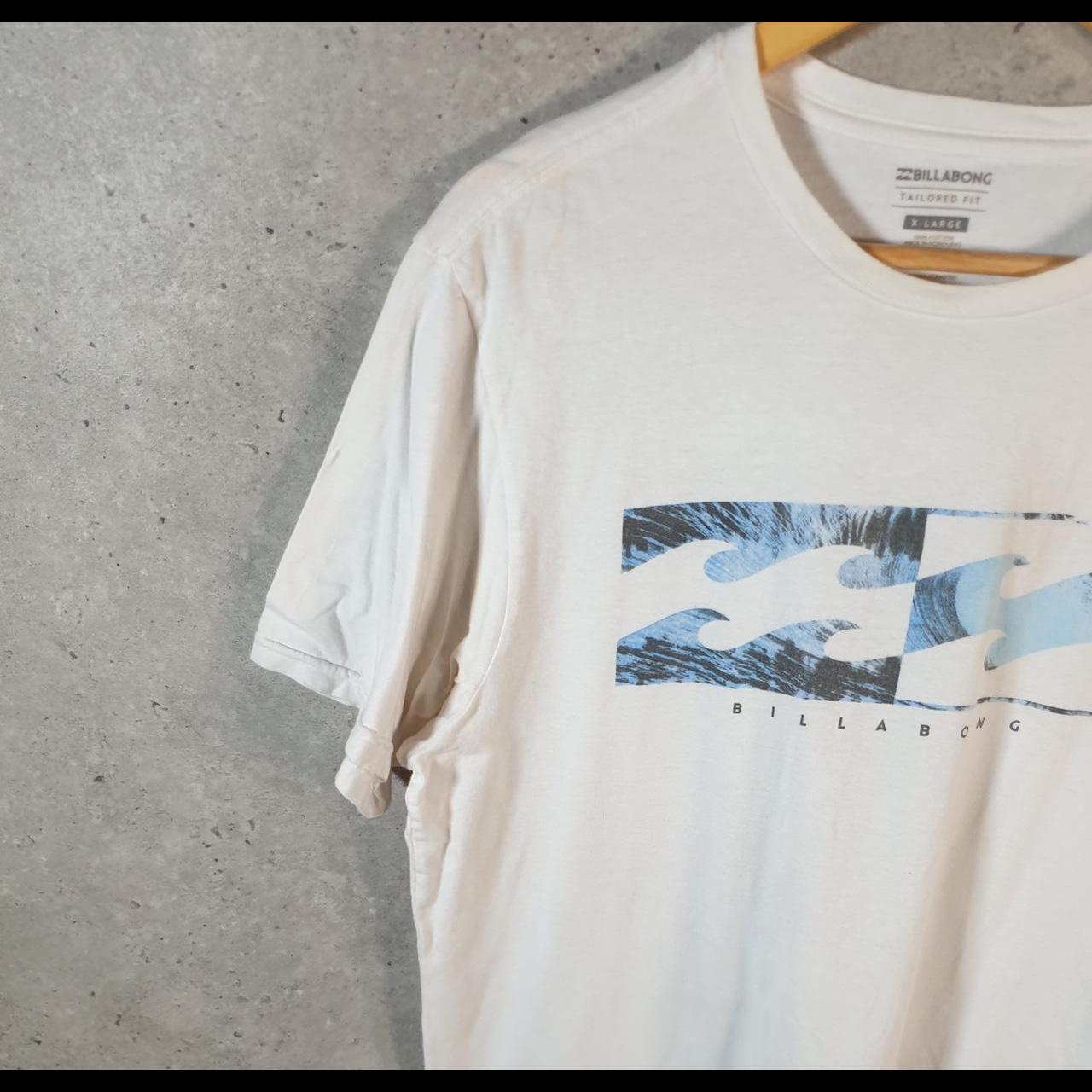 Vintage Billabong Surf Waves T Shirt Men’s XL White Casual Logo Surfing Y2K