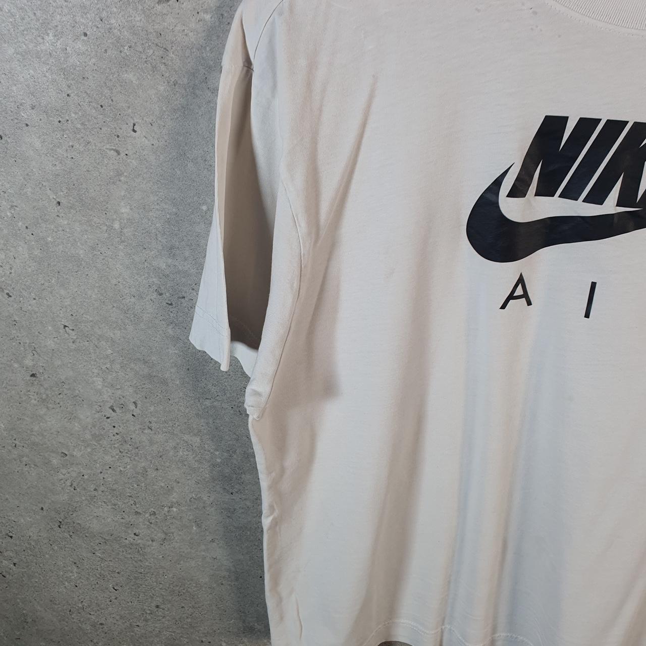 Vintage Nike Air Spellout T Shirt Men’s Small White Logo Swoosh Athletic