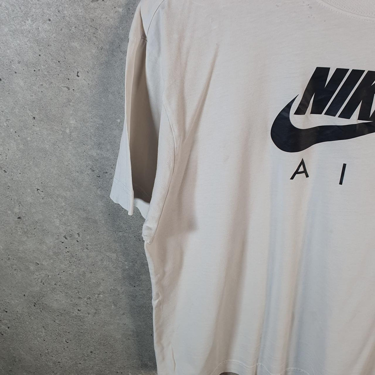 Vintage Nike Air Spellout T Shirt Men’s Small White Logo Swoosh Athletic