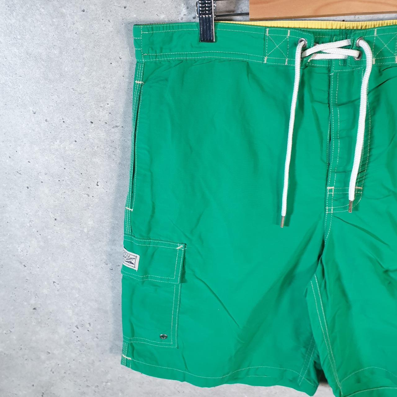 Vintage Ralph Lauren Polo Swim Shorts Swimming Cargo Men’s Medium Green Baggy