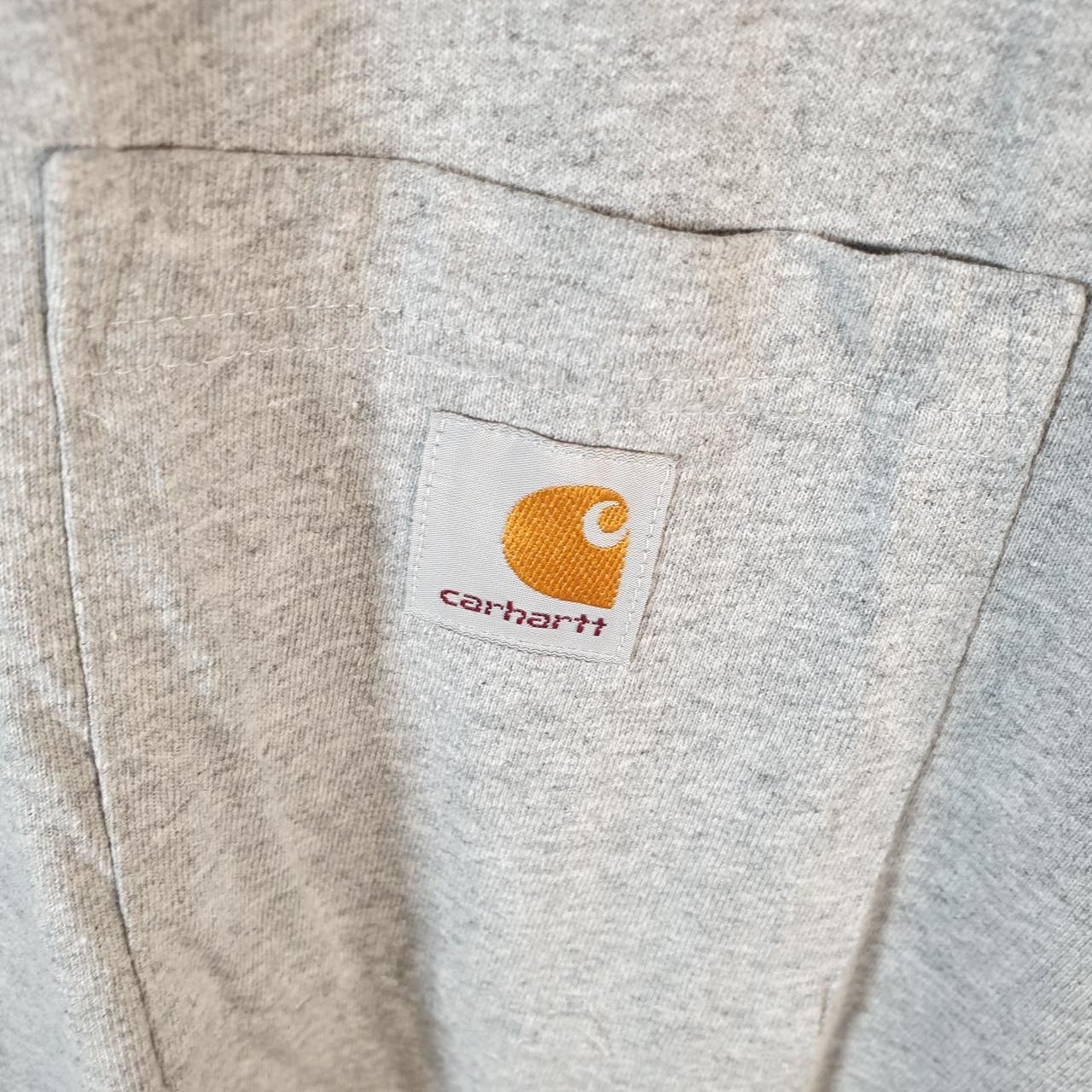 Vintage Carhartt Pocket T Shirt Men’s XL Grey Workwear Chore Utility Loose Fit
