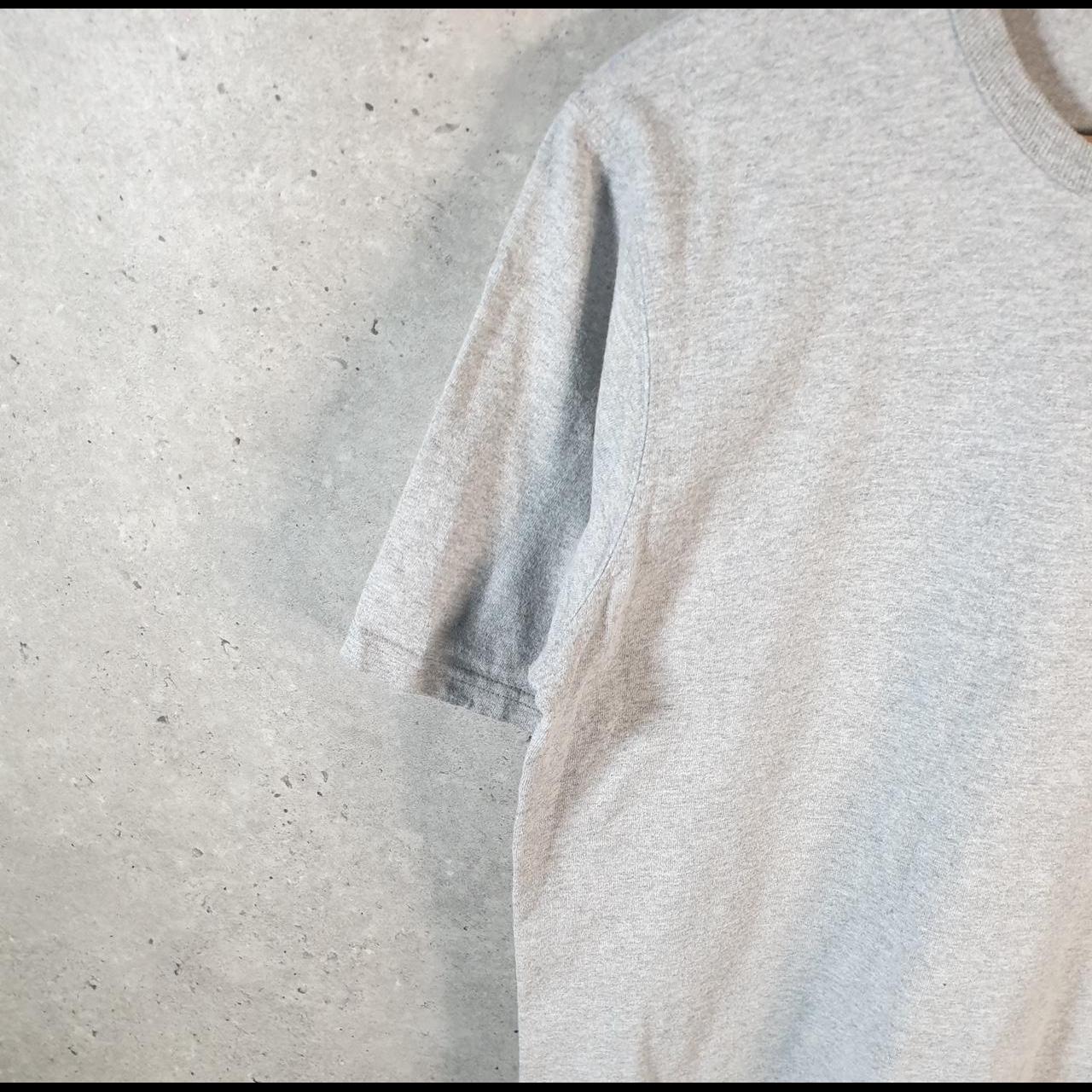 Vintage Champion 90s Spellout T Shirt Men’s Medium Grey USA Athletic