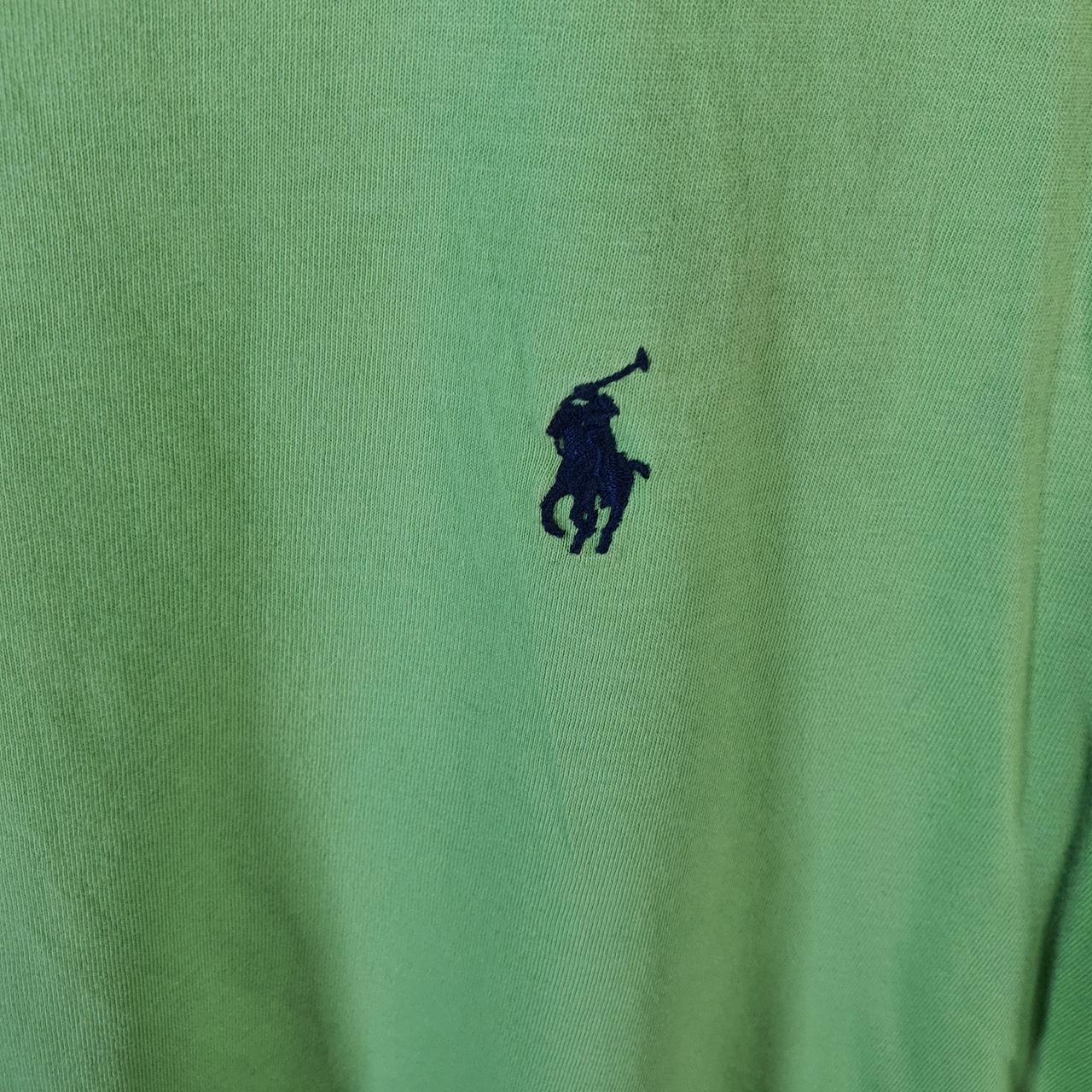 Vintage Ralph Lauren Polo T Shirt Men’s Medium Green Embroidered Pony Classic Fit C9090