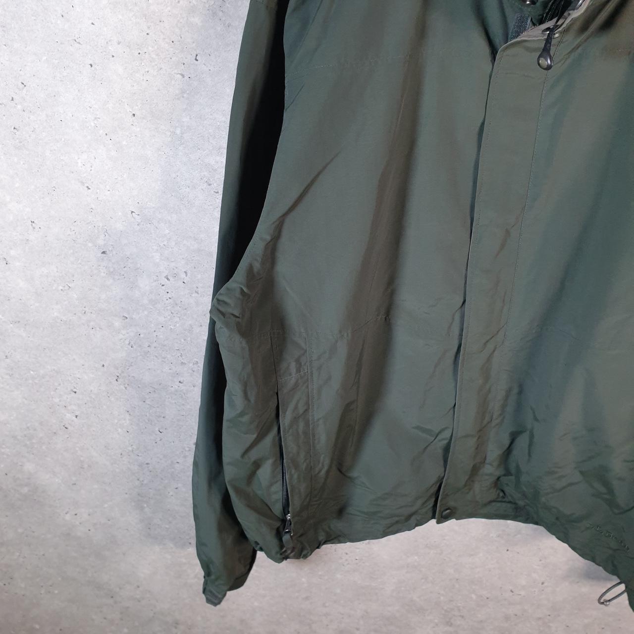 Vintage L.L. Bean Outdoors Nylon Jacket Mens XL Khaki Green Waterproof Hooded