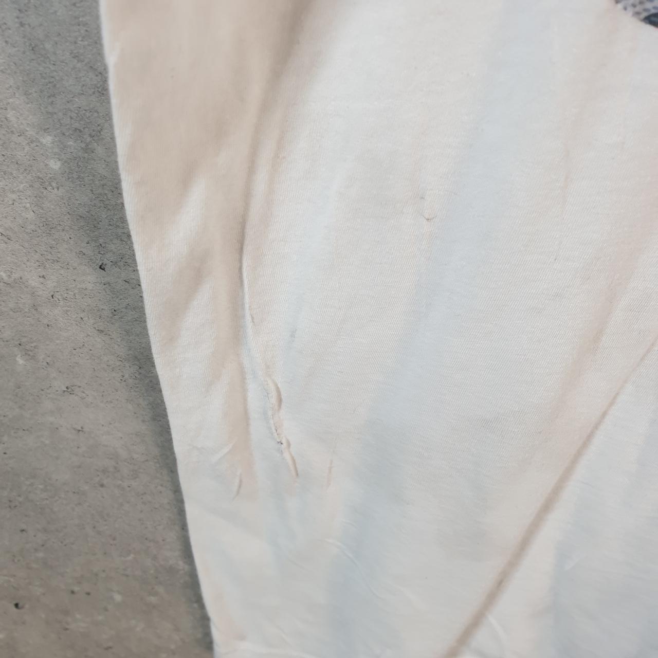 Vintage Adidas Amplifier T Shirt Shirt Men’s Large White Three Stripes Logo Athletic C9881