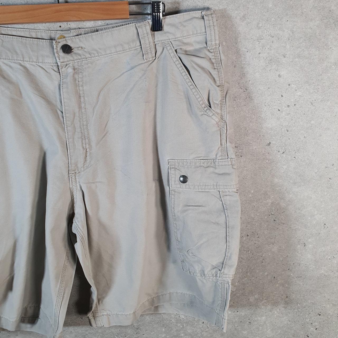 Vintage Carhartt Baggy Carpenter Shorts Jorts Cargo Men’s W42 Brown Relaxed Fit Workwear A4713