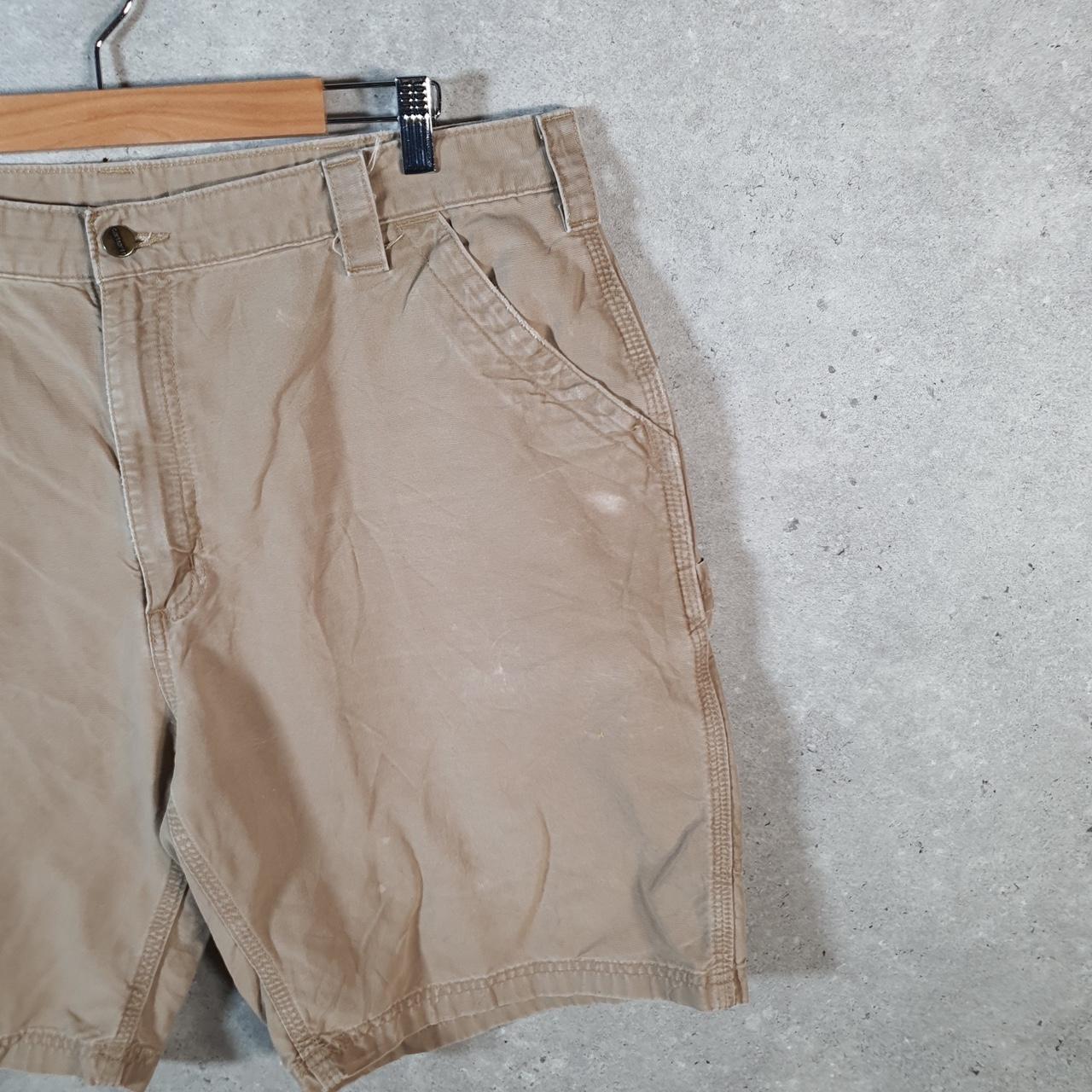 Vintage Carhartt Baggy Carpenter Shorts Jorts Cargo Men’s W40 Brown Original Fit Workwear A4865