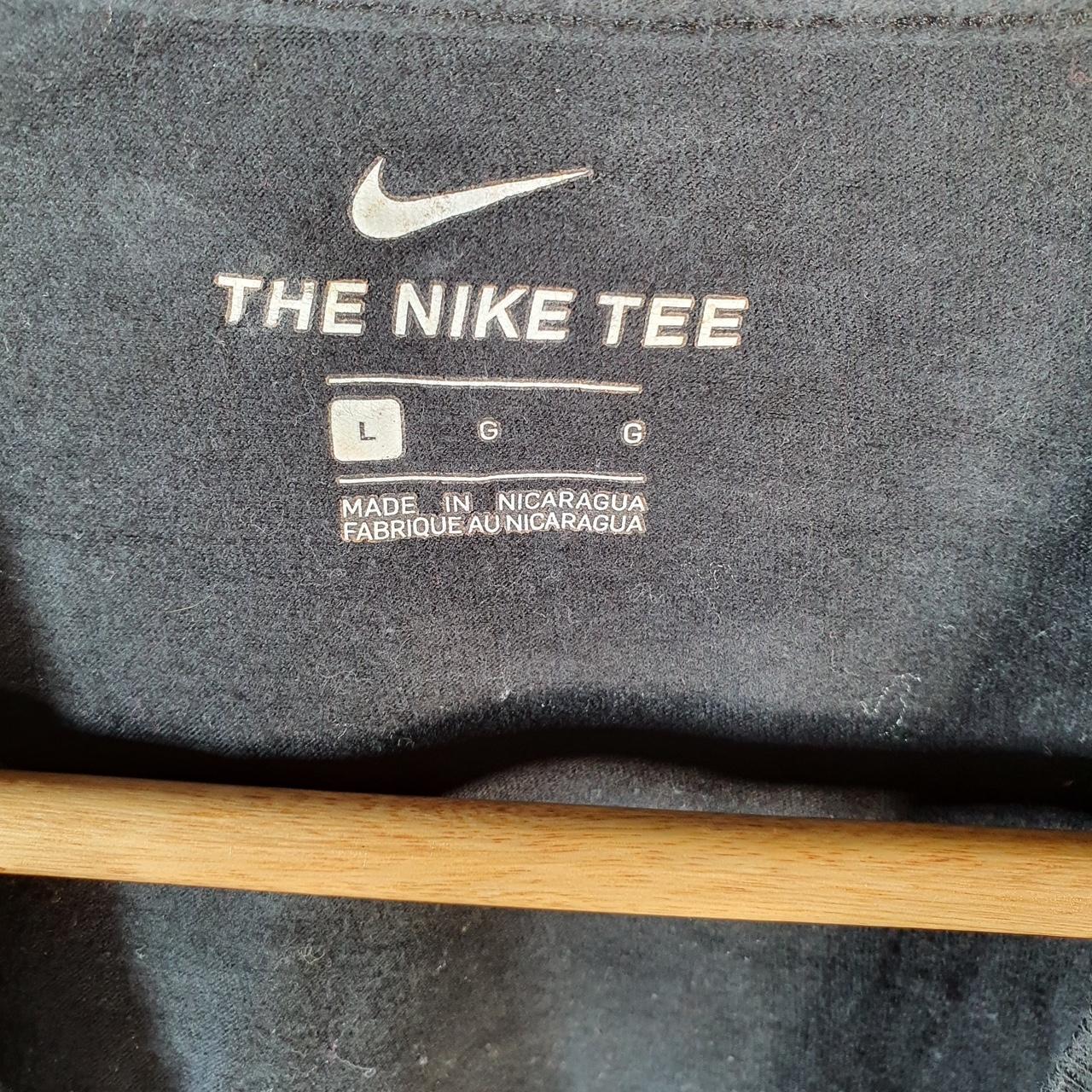 Vintage Nike Blank T Shirt Shirt Men’s Large Black Baggy Casual Athletic C9583