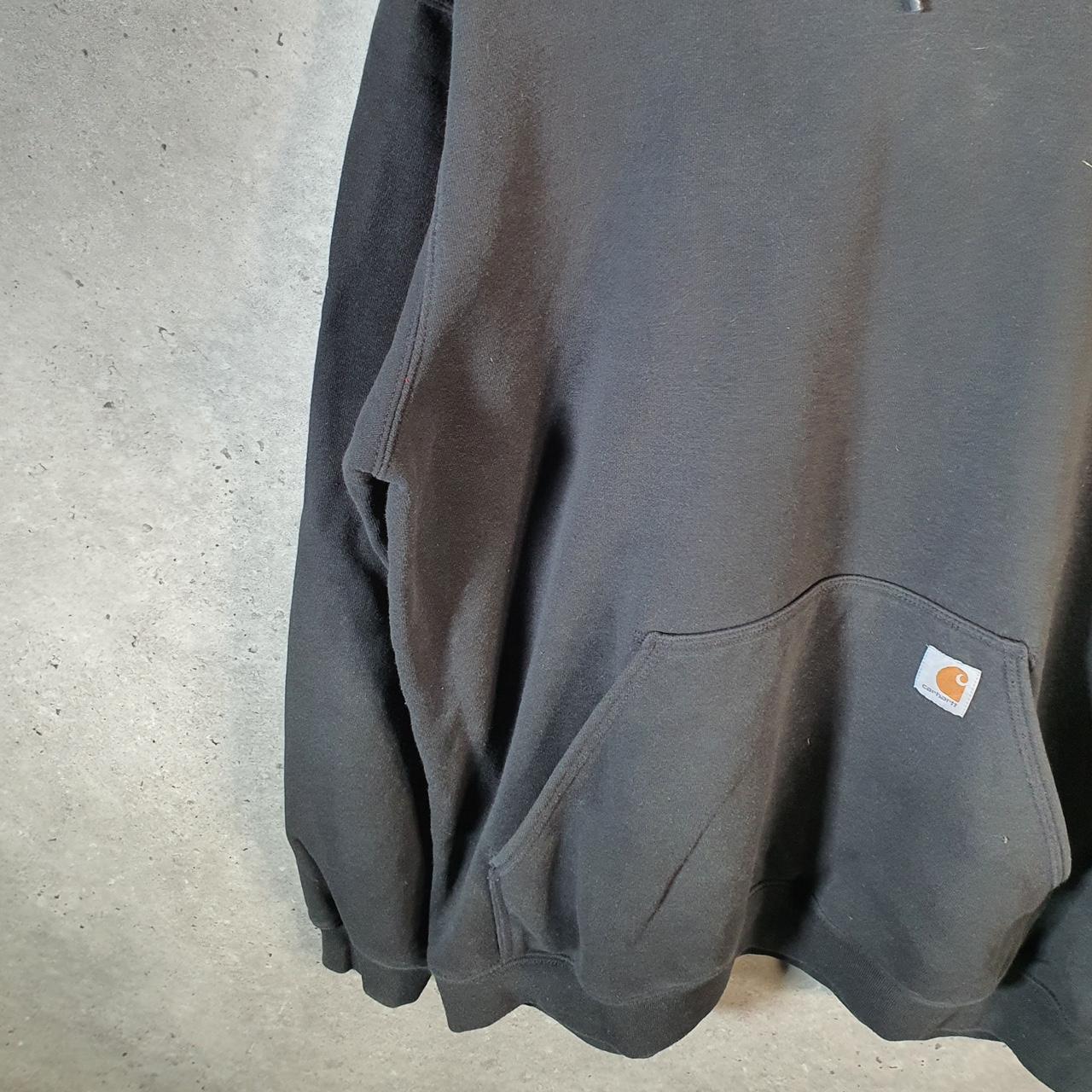 Vintage Carhartt Hoodie Mens Large Black Pullover Blank Sweatshirt USA Original Fit