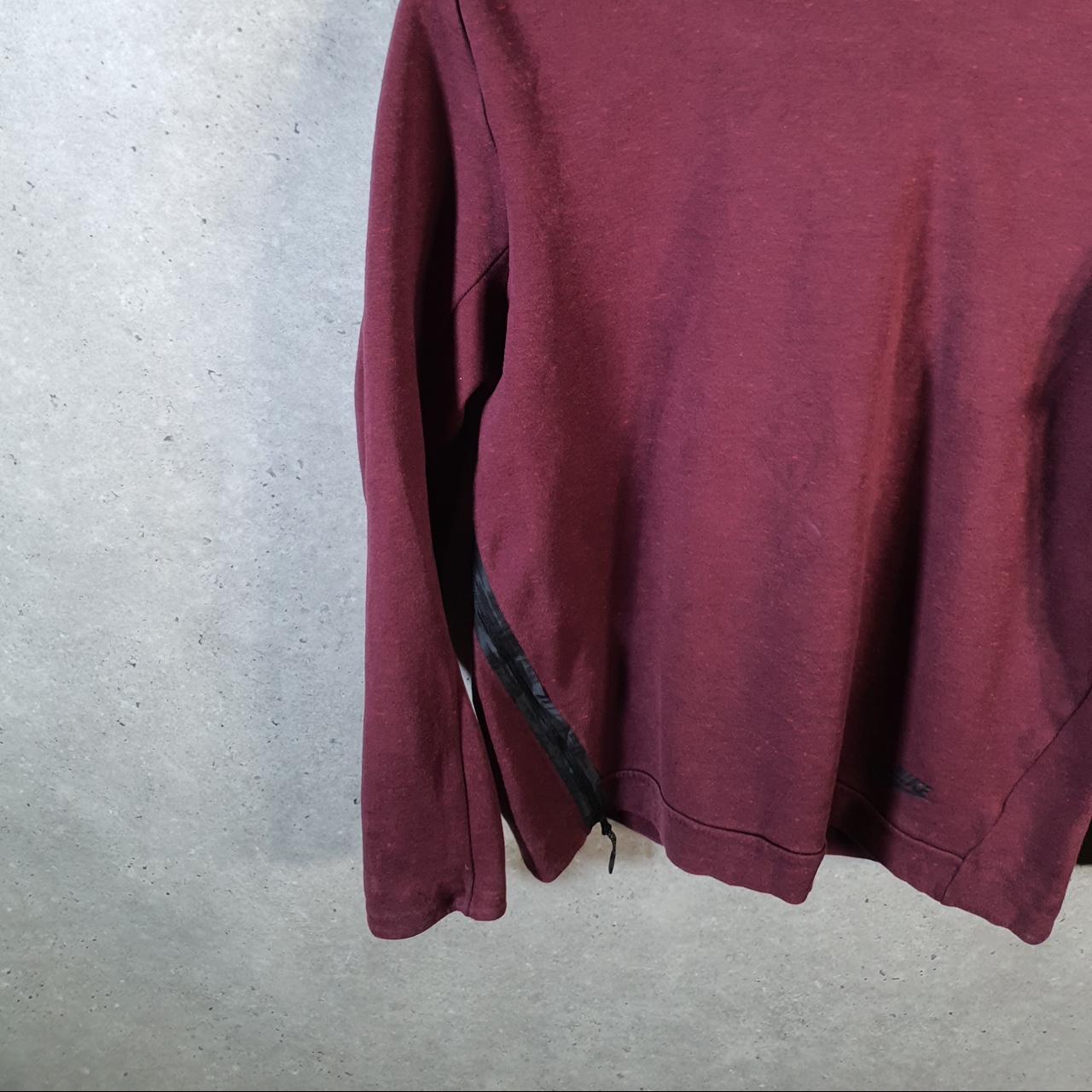 Vintage Nike Tech Snood Hoodie Men’s Medium Burgundy Swoosh Y2K Pullover