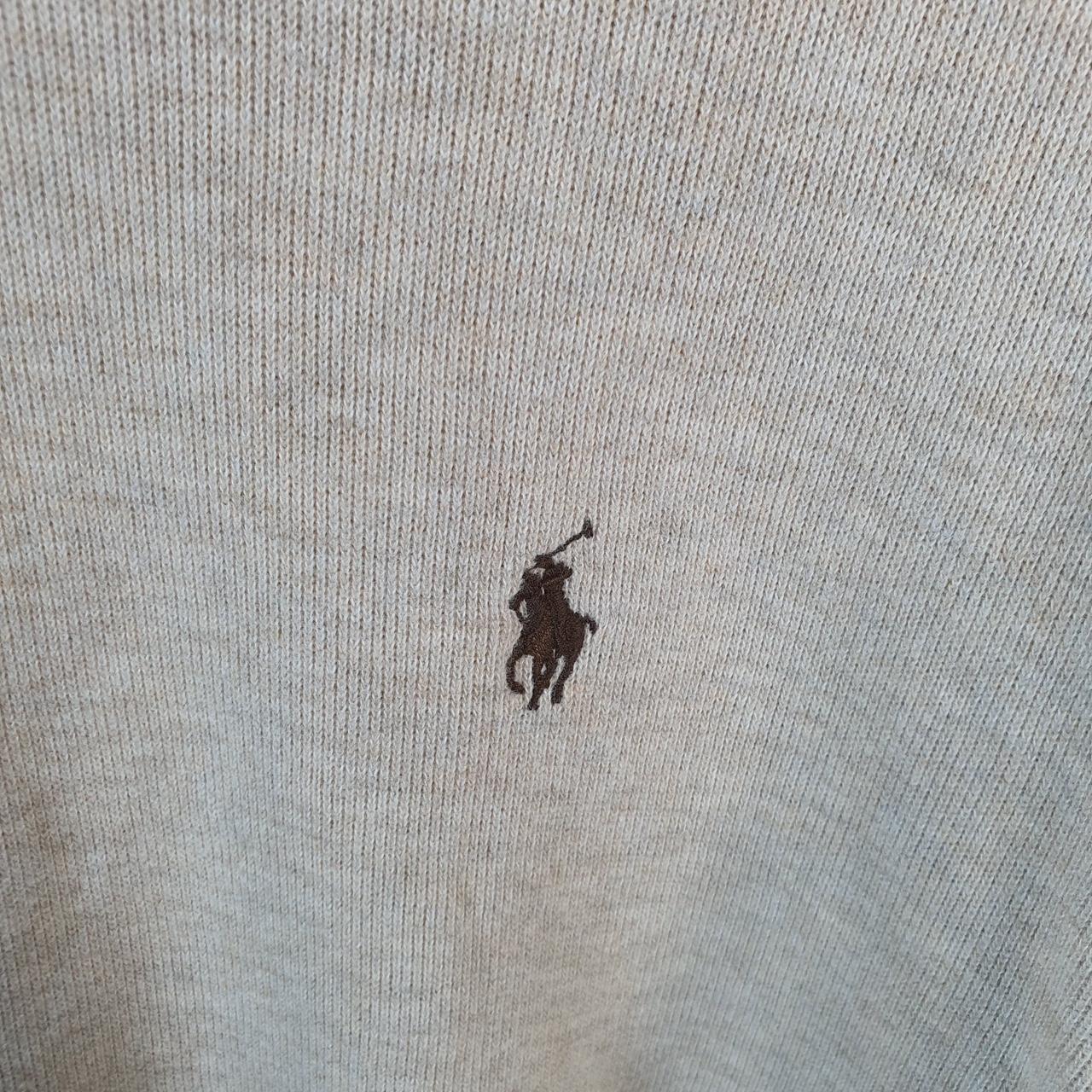 Vintage Ralph Lauren Polo 1/4 Zip Sweatshirt Men’s XL Beige Pullover Pony C8834