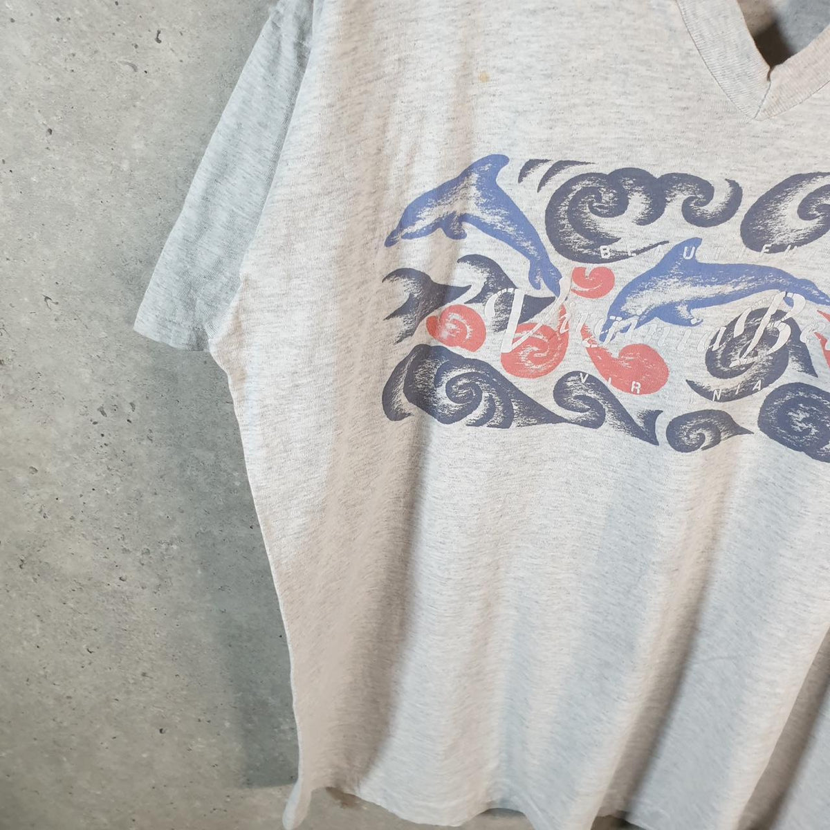Vintage Signal Sports Virginia Beach 90s USA Single Stitch T Shirt Men’s Medium Grey
