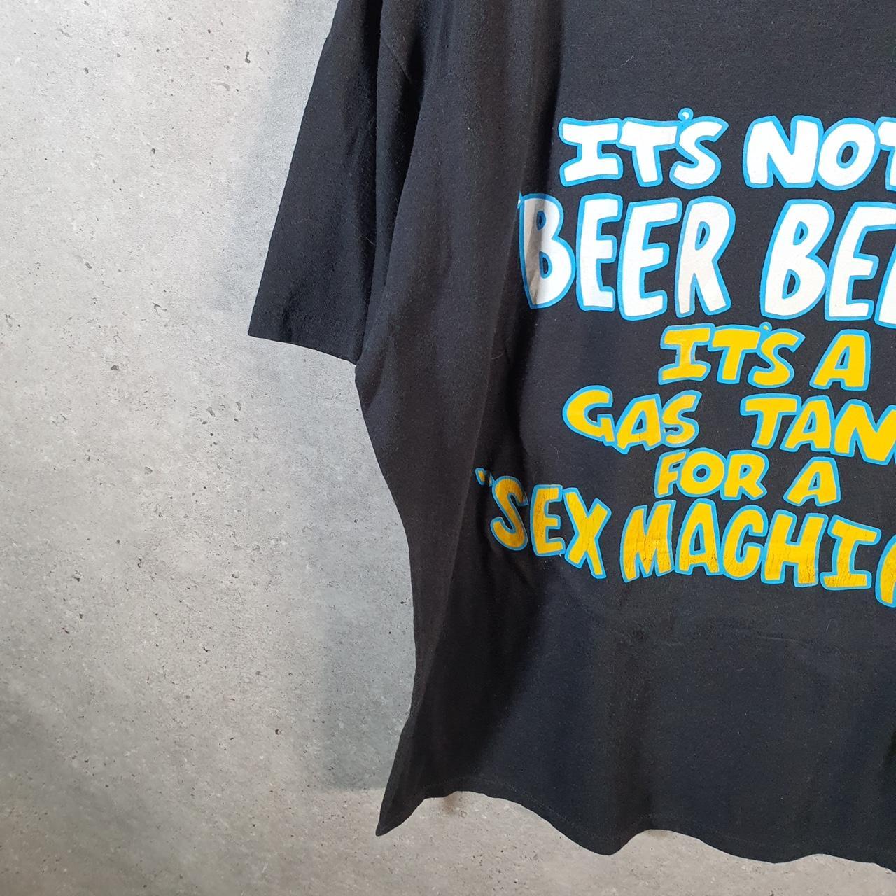 Vintage Jerzees Beer Belly 90s USA Single Stitch T Shirt Men’s XL Black