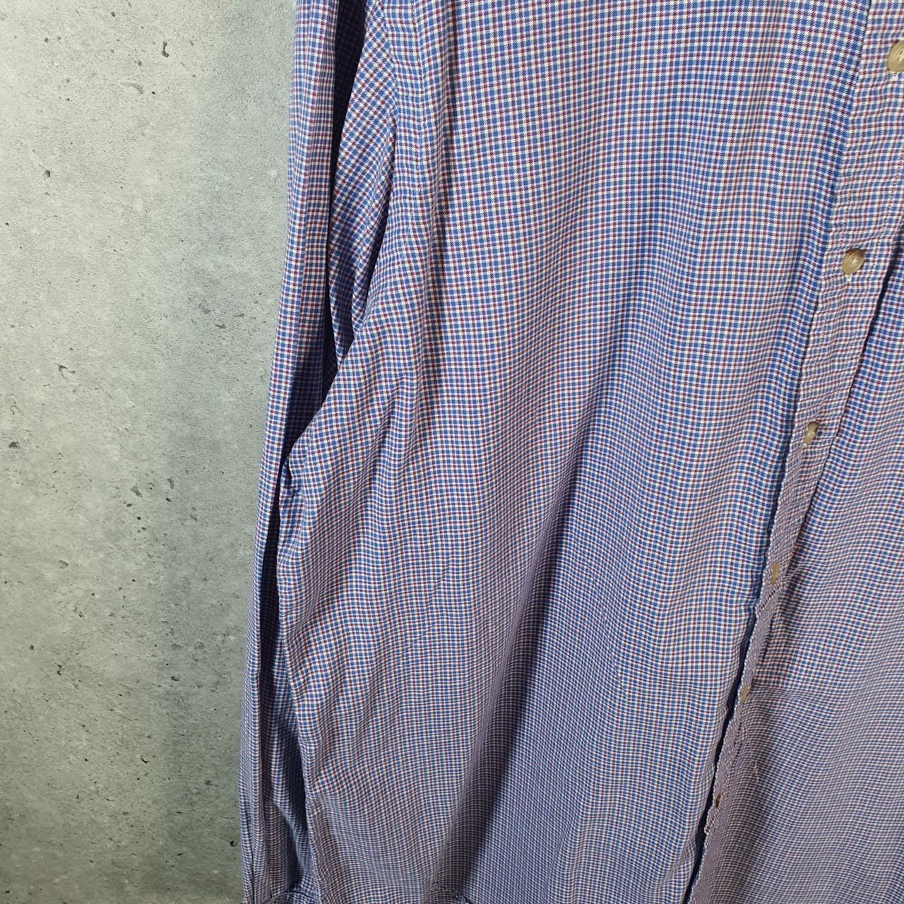 Vintage Ralph Lauren Button Down Shirt Men’s XL Blue Checkered Classic Fit Cotton Pony