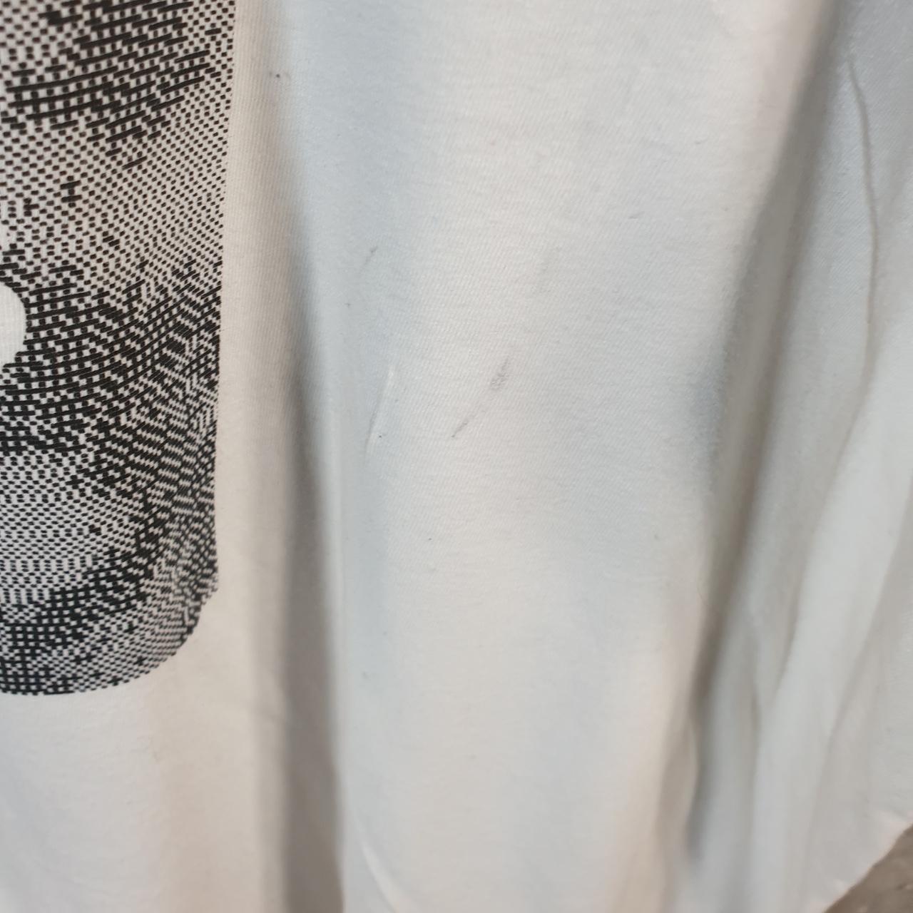 Vintage Adidas Amplifier T Shirt Shirt Men’s 2XL White Three Stripes Logo Athletic C9904