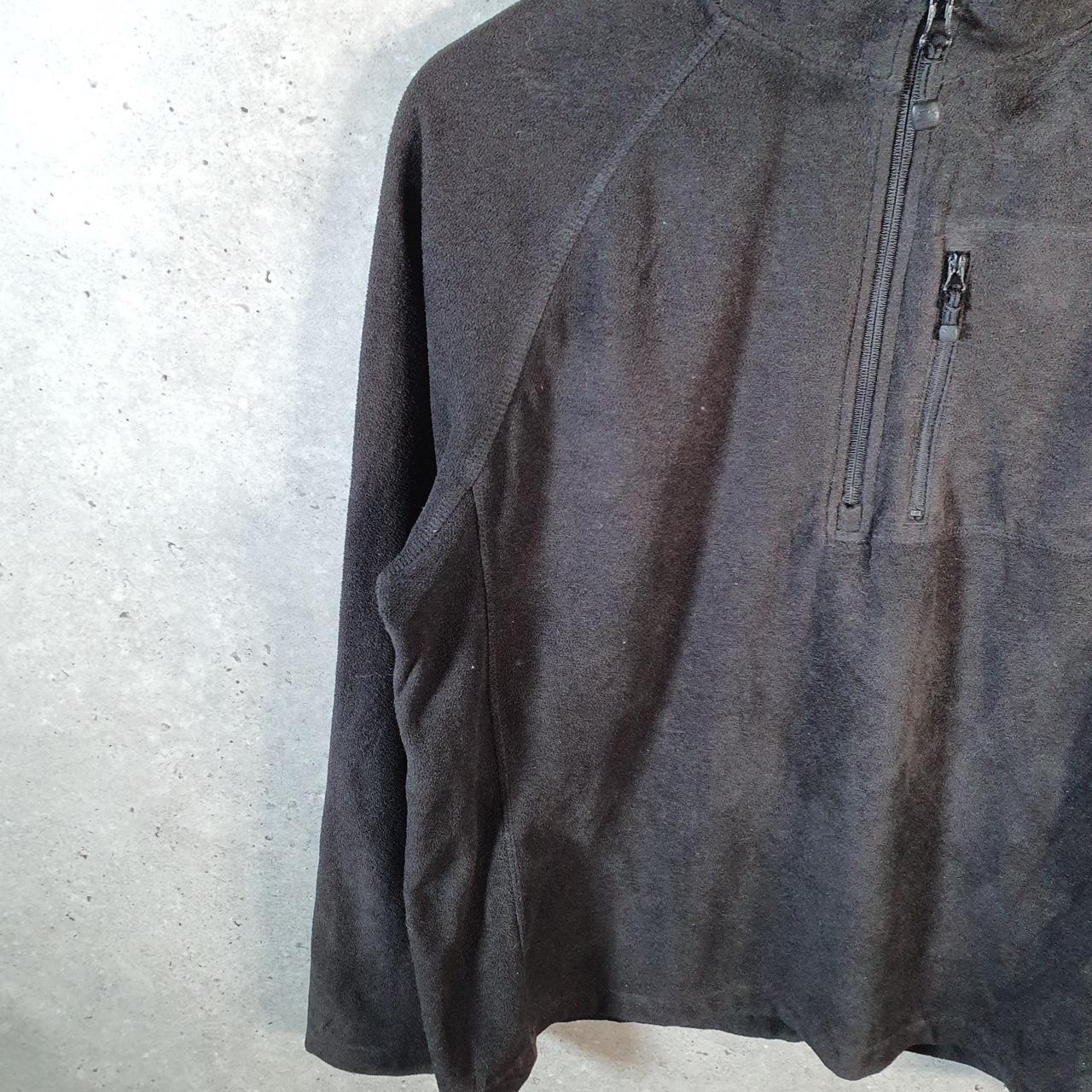 Vintage Starter 1/4 Zip Fleece Sweatshirt Mens Medium Black Logo Winter