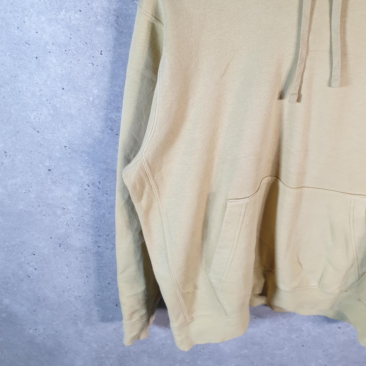 Vintage Nike Club Hoodie Men’s Large Yellow Embroidered Y2K Pullover