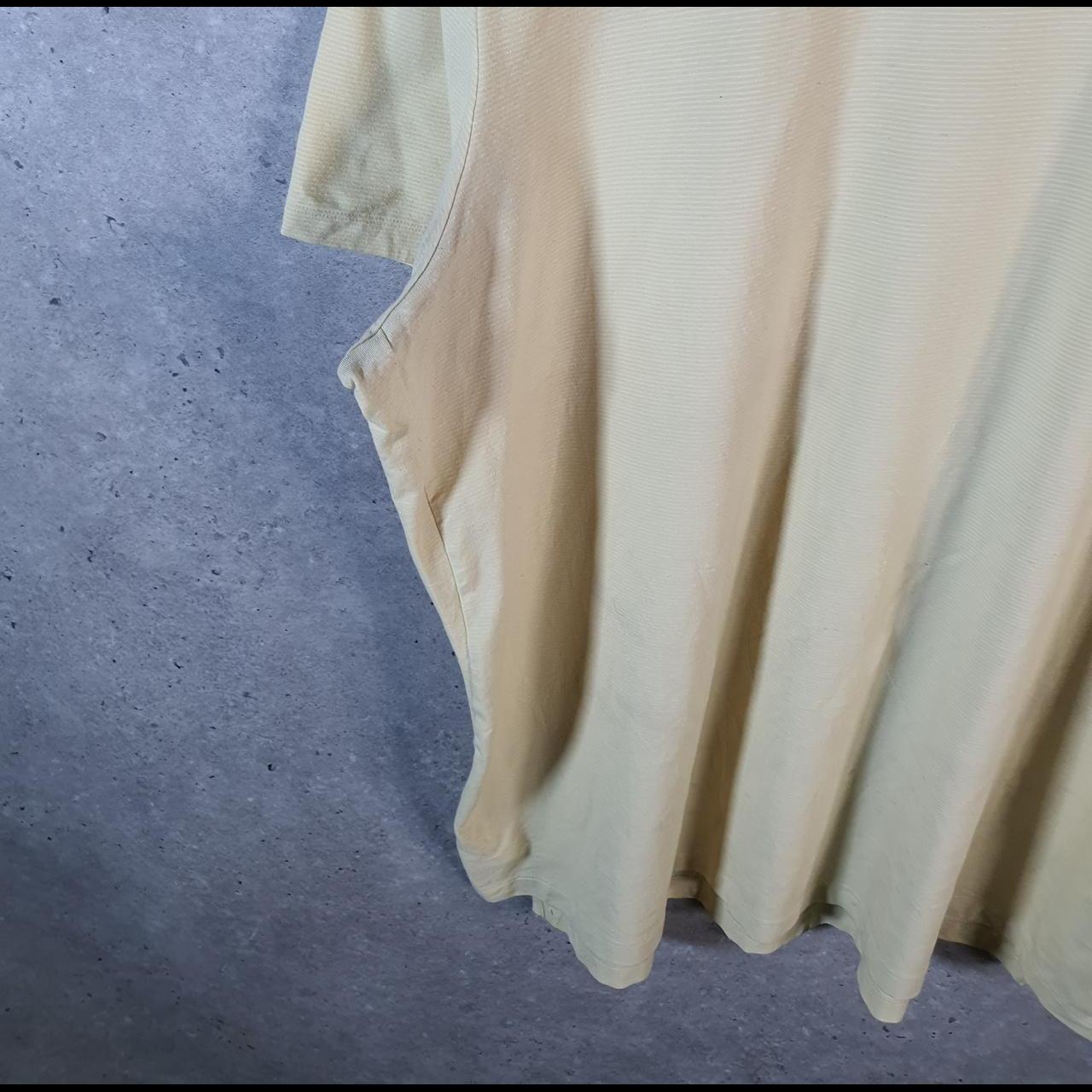 Vintage Adidas Spellout Retro T Shirt Men’s XL Yellow Three Stripes Logo