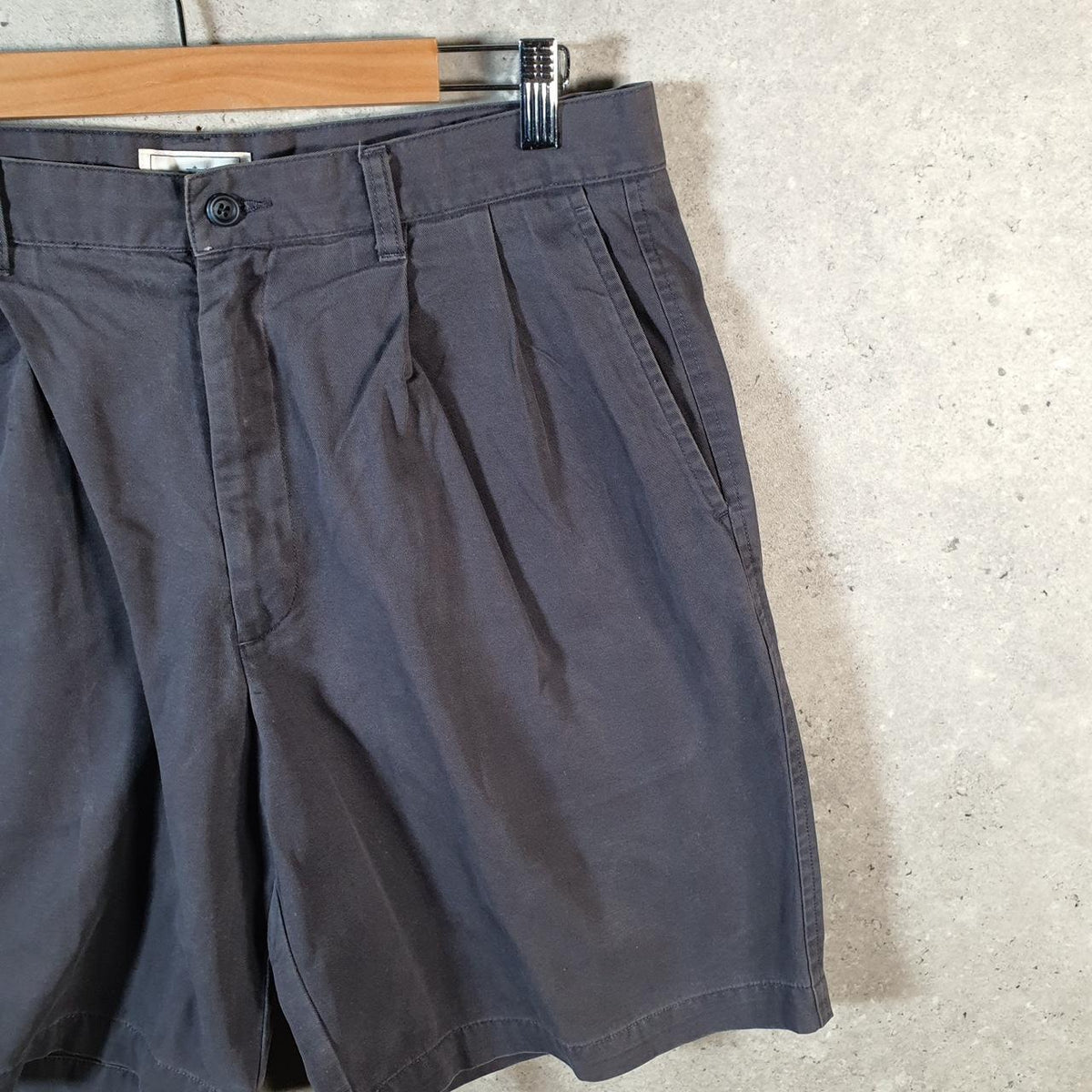 Vintage Dockers Chino Shorts Jorts Cargo Men’s W34 Grey Baggy Cotton A4442