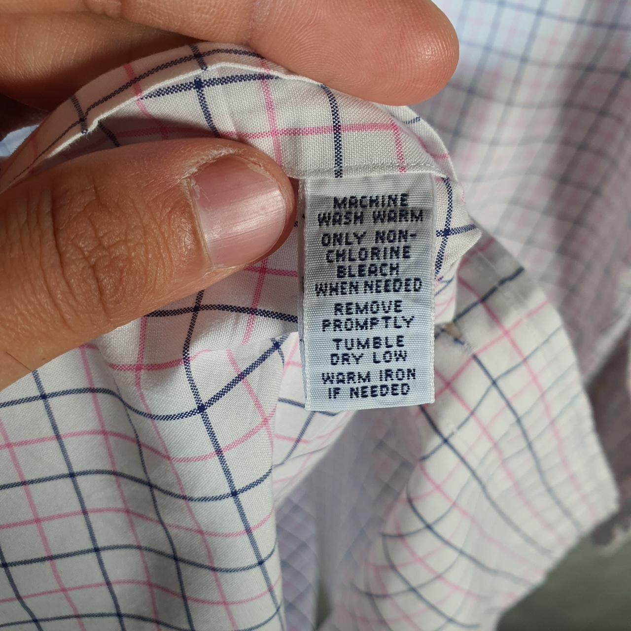 Vintage Ralph Lauren Button Down Shirt Men’s Large Checkered White Regent Classic Fit