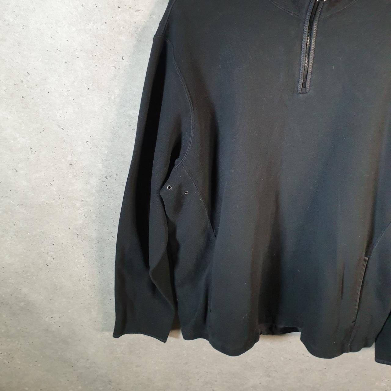 Vintage Ralph Lauren Polo 1/4 Zip Sweatshirt Men’s XL Black Cotton Pullover Pony