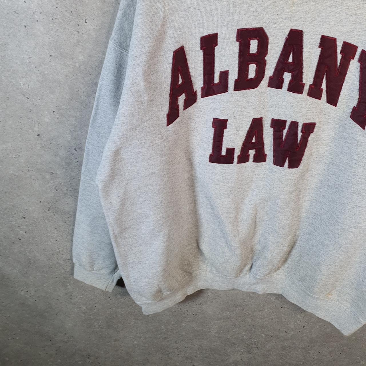 Vintage Lee Ultraweight Sweatshirt Men’s XL Grey USA Albany Law Pullover