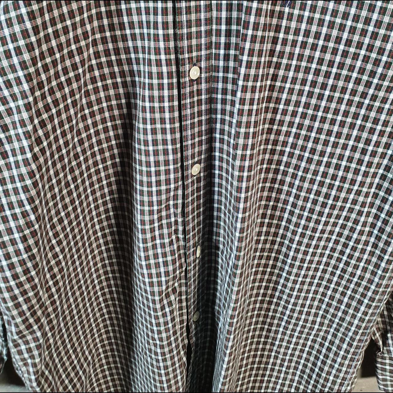 Vintage Ralph Lauren Button Down Shirt Womens XL Green Checkered Custom Pony Casual C8447