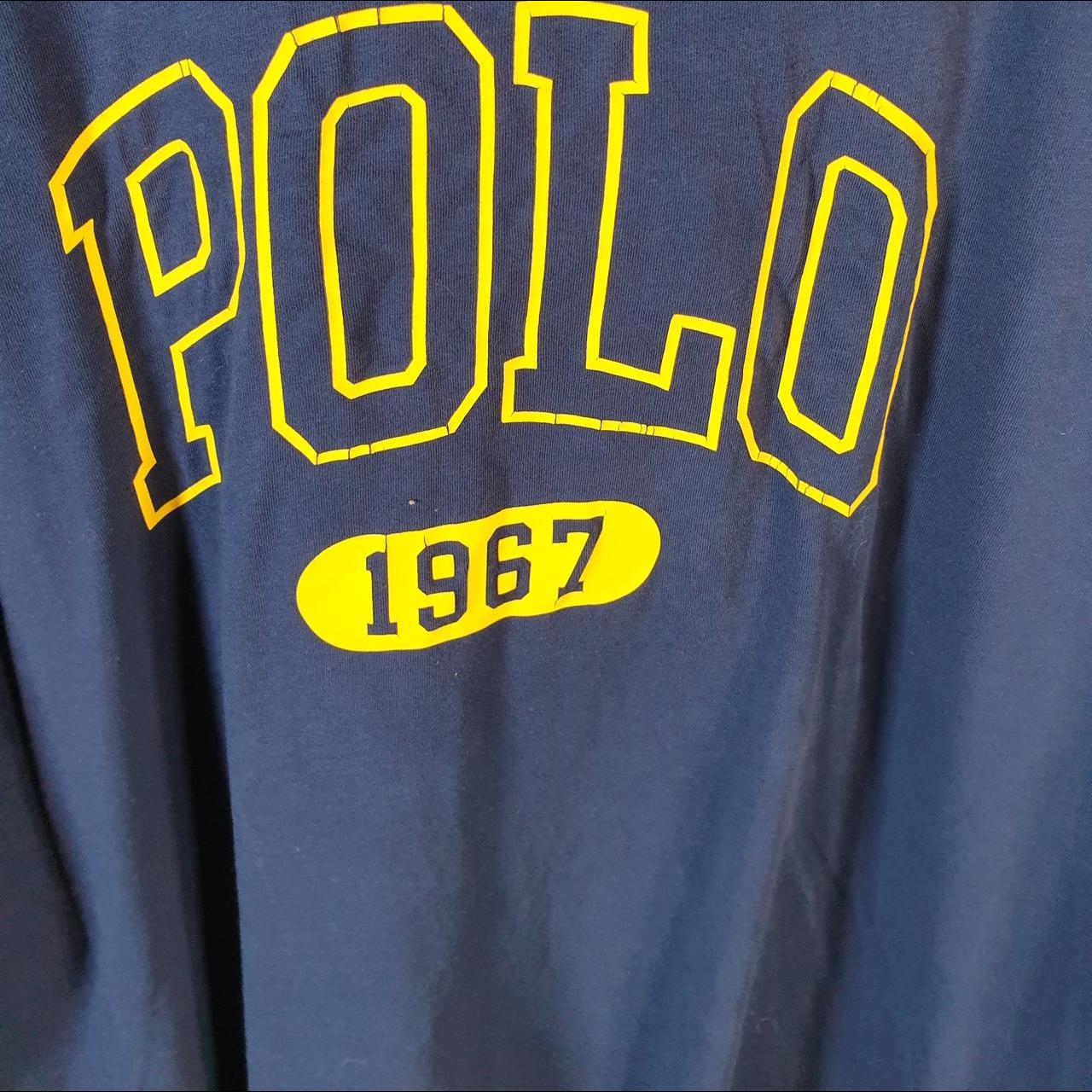 Vintage Ralph Lauren Polo T Shirt Men’s Large Blue Embroidered Classic Fit Pony C9058