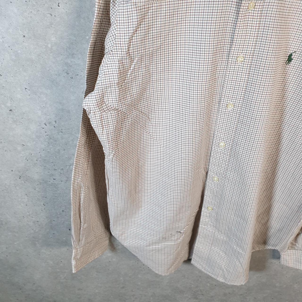 Vintage Ralph Lauren Button Down Shirt Men’s Large Classic Fit Checkered Pony Cotton