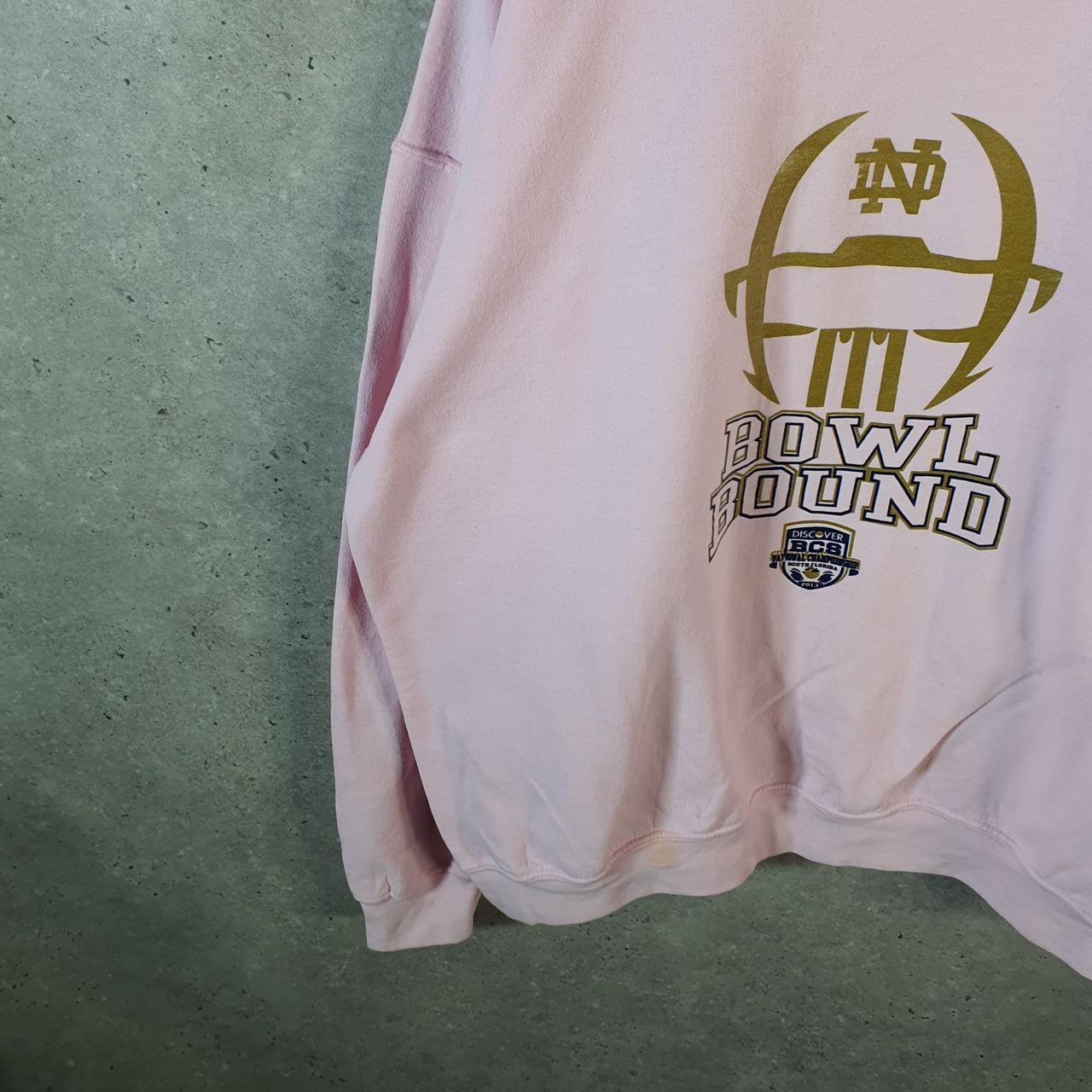 Vintage 2013 Florida Bowl Bound Sweatshirt Mens XL Pink Pullover USA