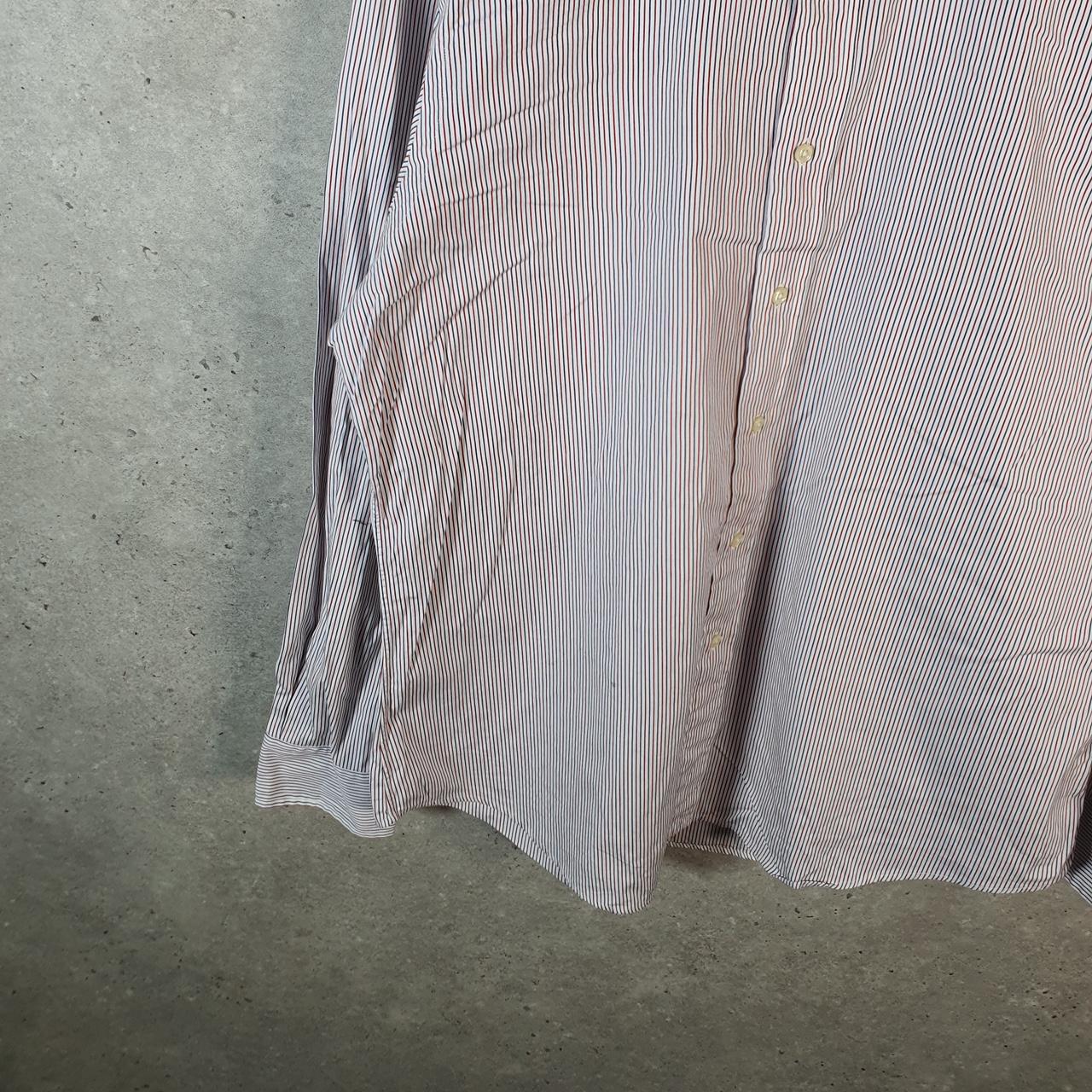 Vintage Ralph Lauren Button Down Shirt Men’s Large Striped Regent Custom Fit Cotton