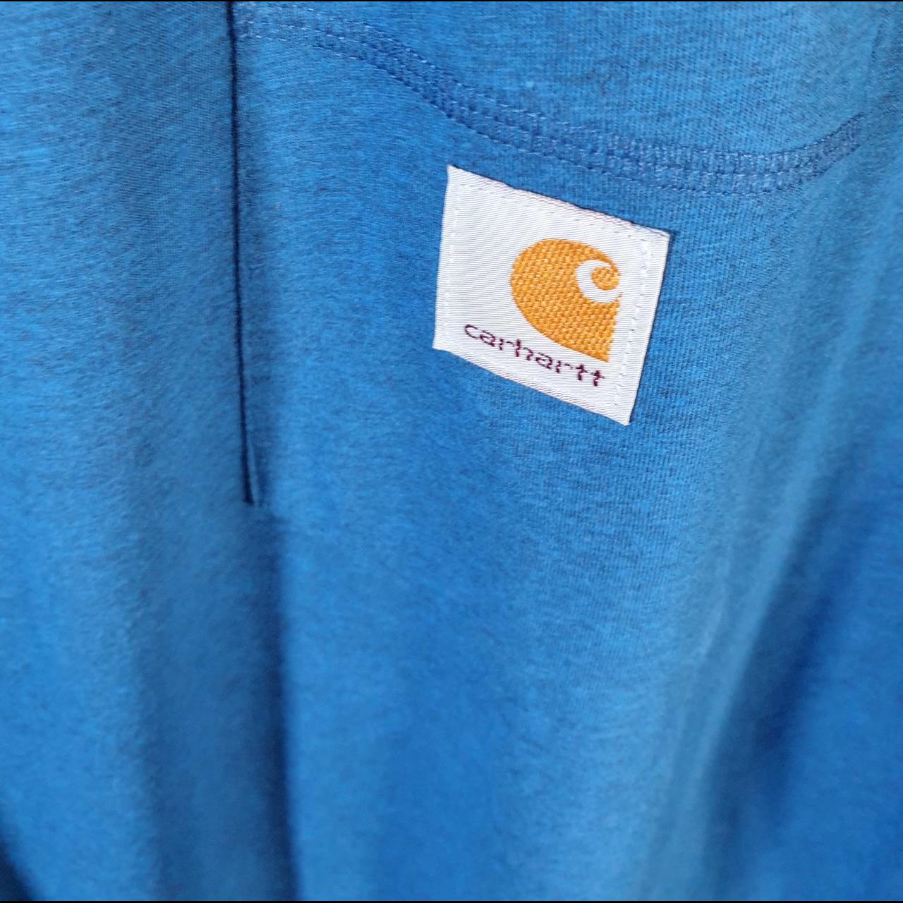 Vintage Carhartt Pocket T Shirt Men’s 2XL Blue Workwear Chore Utility Relaxed Fit C9335