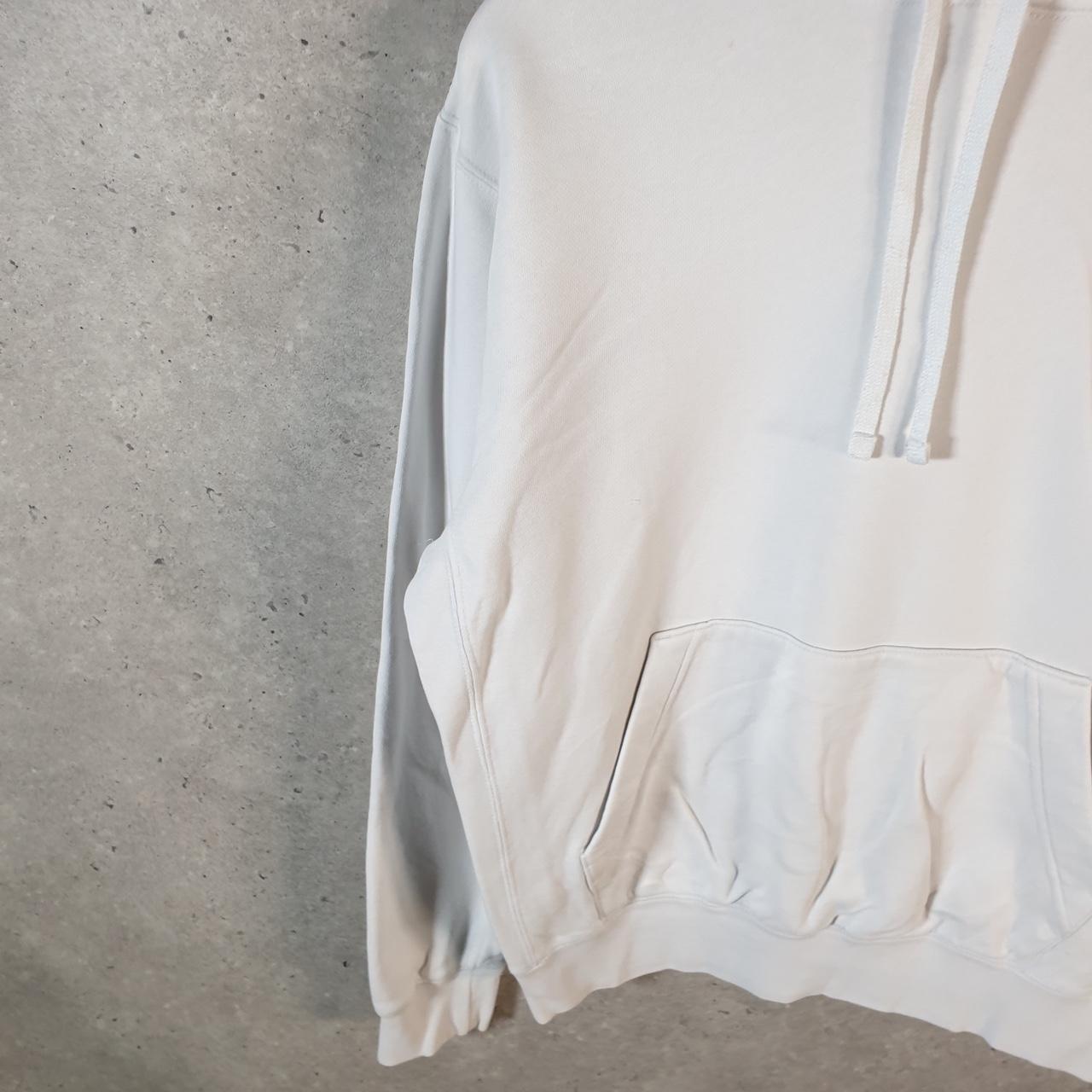 Vintage Nike Club Embroidered Hoodie Men’s Small White Swoosh Y2K Pullover