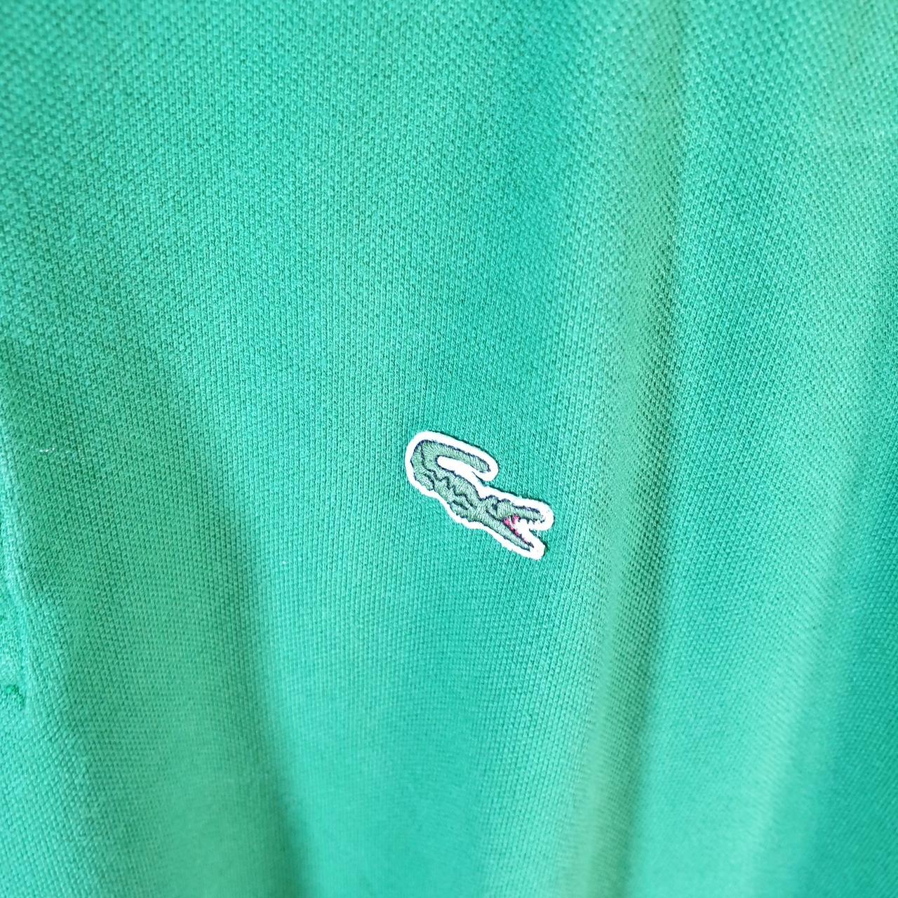 Vintage Lacoste Polo Shirt Men’s Medium Green Classic Fit Embroidered Logo