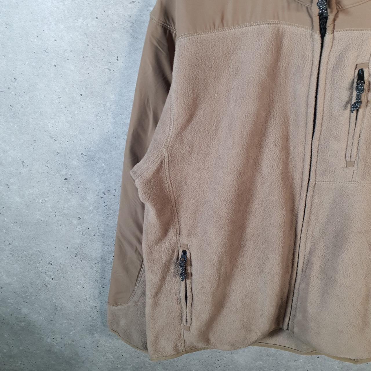 Vintage Chaps Ralph Lauren Full Zip Fleece Sweatshirt Mens Large Brown
