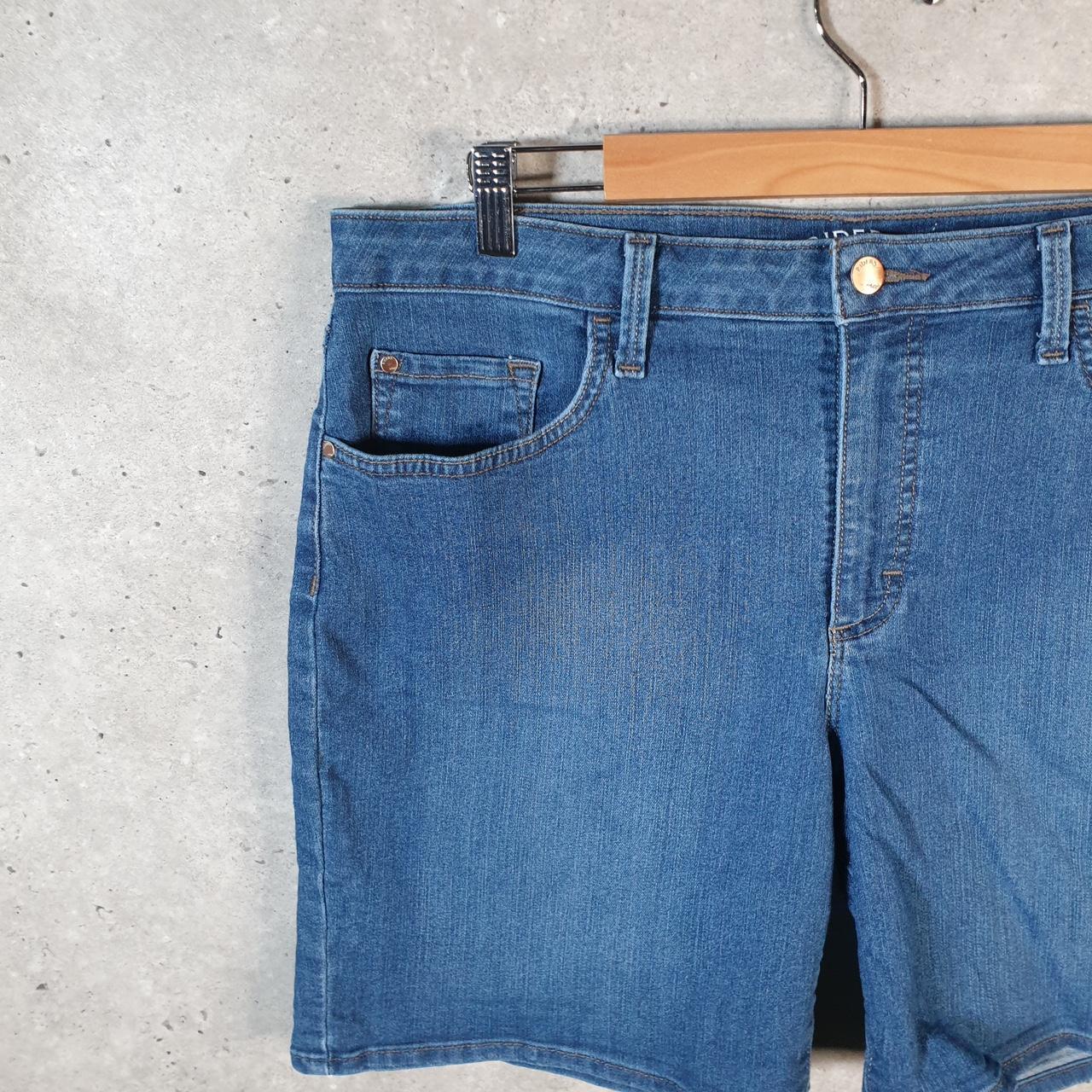 Vintage Lee Baggy Shorts Jorts Cargo Womens W36 Blue Denim Relaxed Cargo