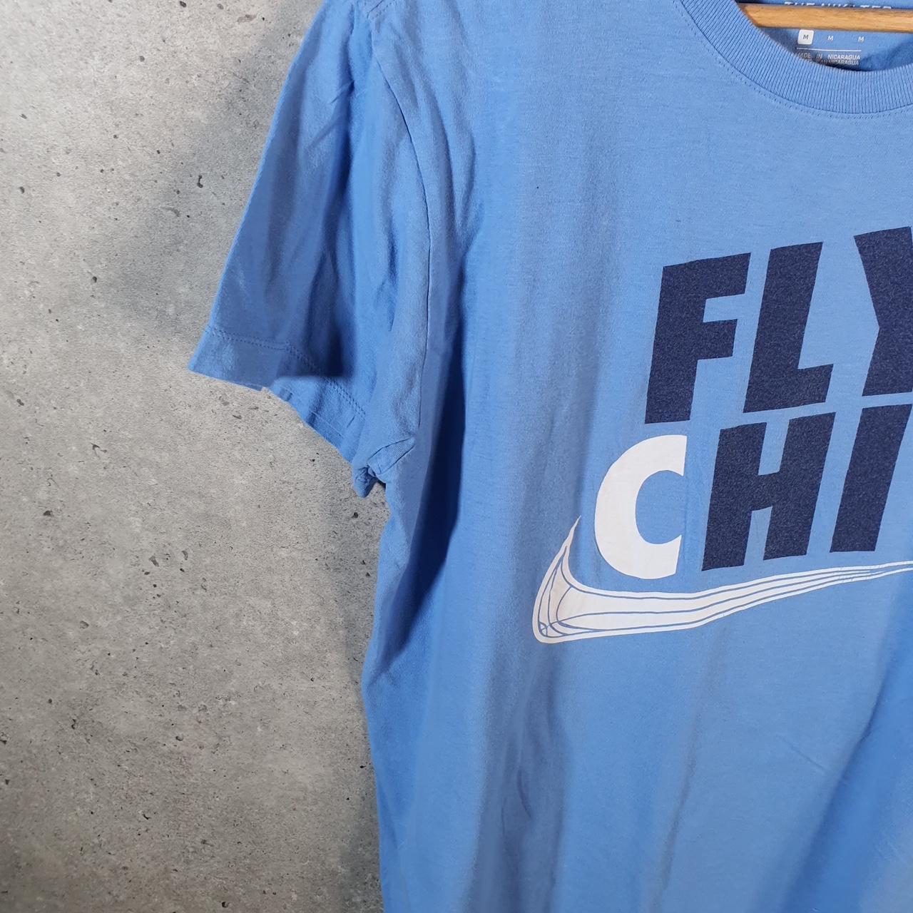 Vintage Nike Fly Chi T Shirt Men’s Medium Blue Logo Swoosh Athletic