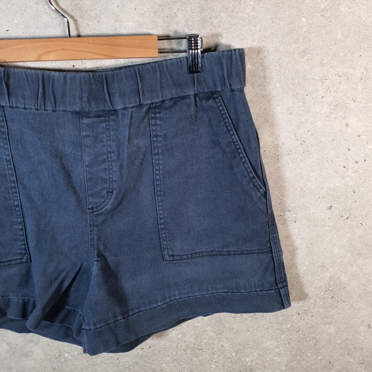 Vintage Lee Baggy Shorts Jorts Cargo Womens W34 Blue Relaxed Cargo
