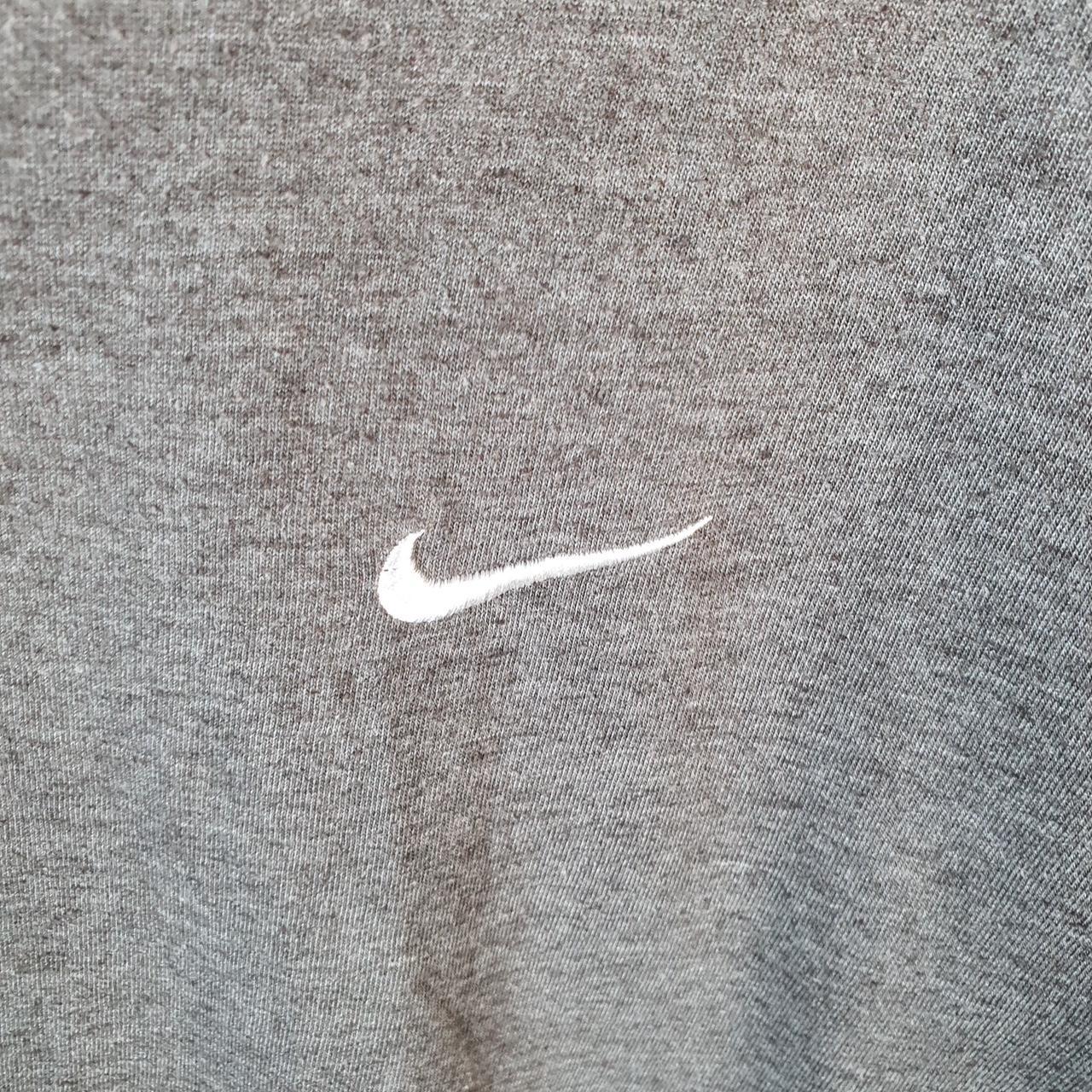 Vintage Nike T Shirt Men’s XL Grey Logo Embroidered Swoosh Athletic