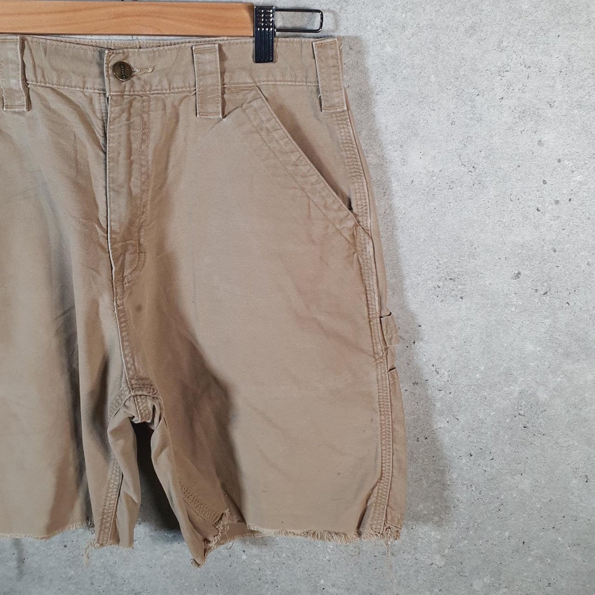 Vintage Carhartt Baggy Carpenter Shorts Jorts Cargo Men’s W32 Brown Original Fit Workwear Big Fish Vintage