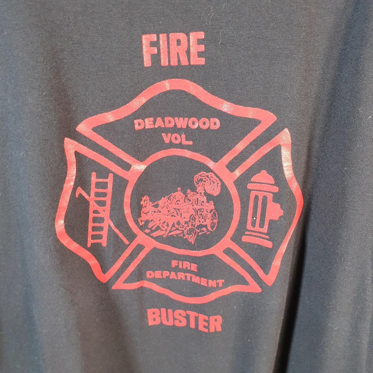 Vintage Screen Stars Deadwool Vol Fire 90s USA Single Stitch T Shirt Men’s Large Black C8759