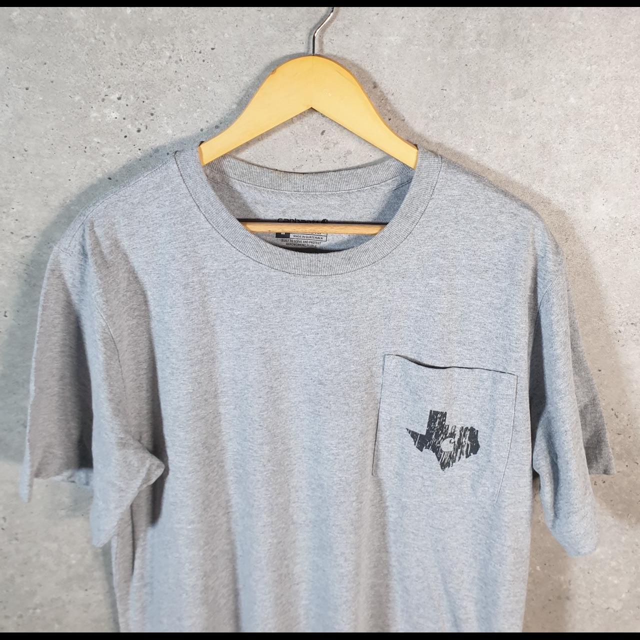 Vintage Carhartt Pocket T Shirt Men’s Medium Grey Workwear Chore Utility Relaxed Fit C9356