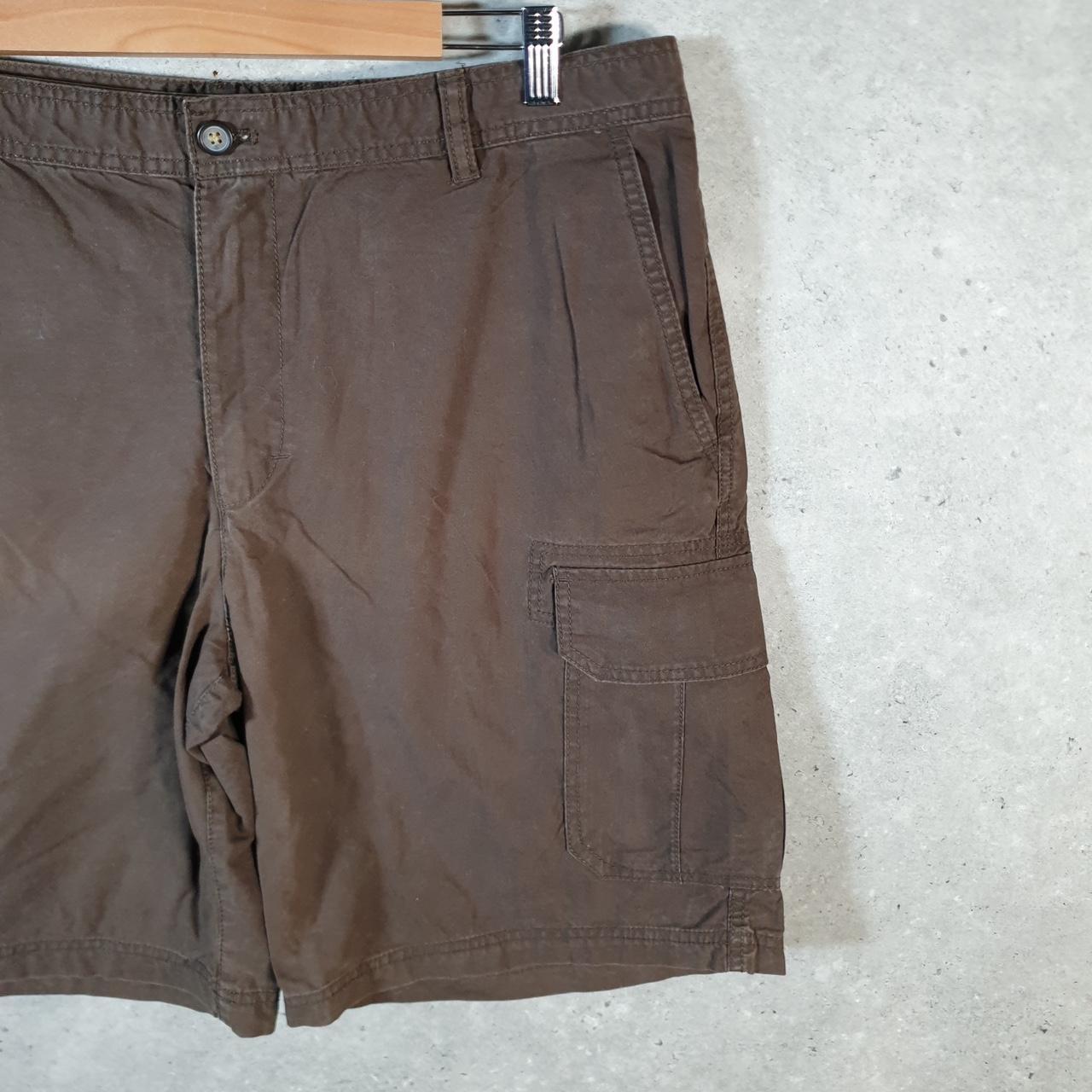 Vintage Izod Golf Chino Shorts Jorts Cargo Men’s W38 Brown Baggy Cotton