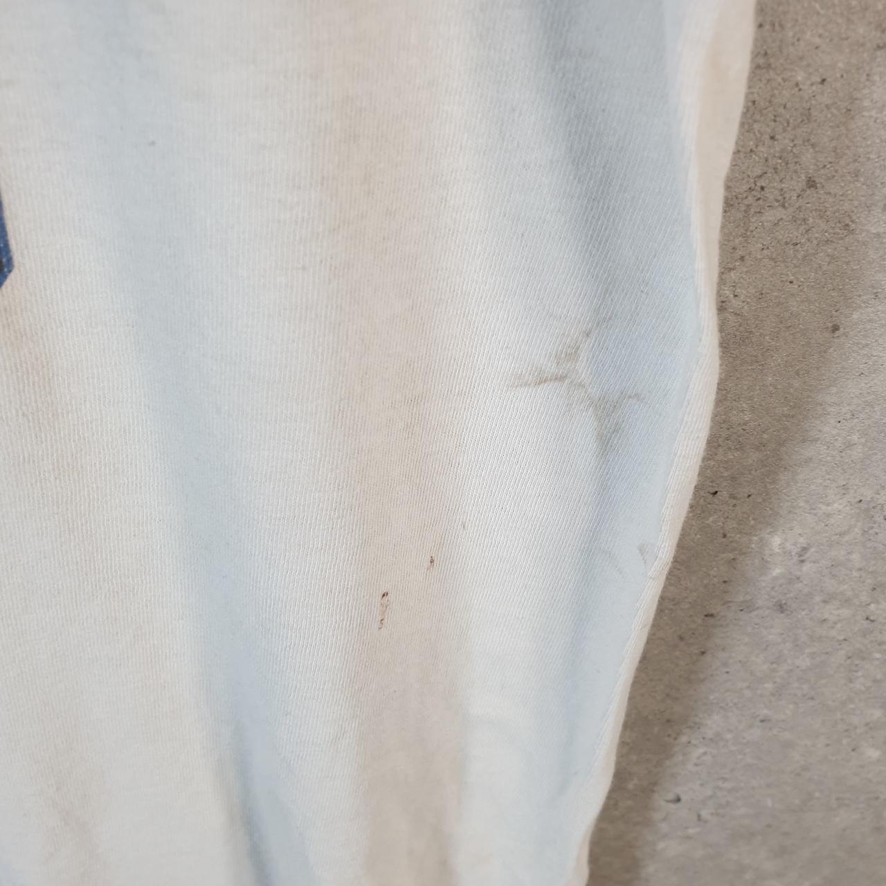 Vintage Adidas Trefoil Retro T Shirt Mens Medium White Three Stripes Logo Athletic