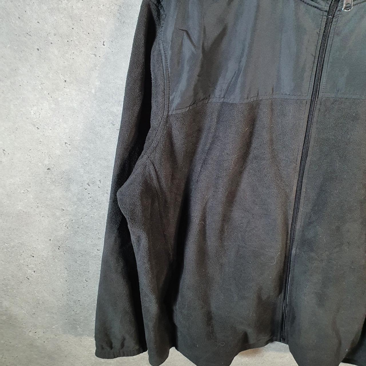 Vintage Starter Full Zip Fleece Sweatshirt Mens 2XL Black Logo Winter