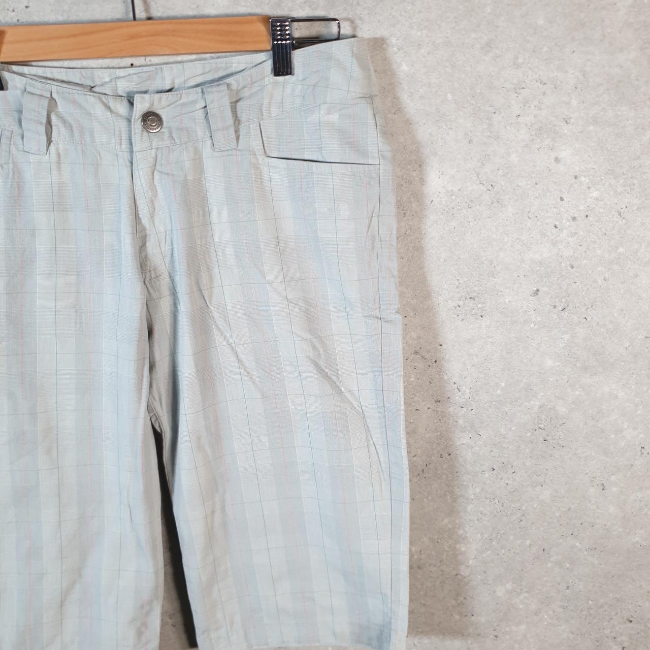 Vintage Patagonia Baggies Shorts Jorts Cargo Womens W32 Blue Checkered Fishing Hiking A4784