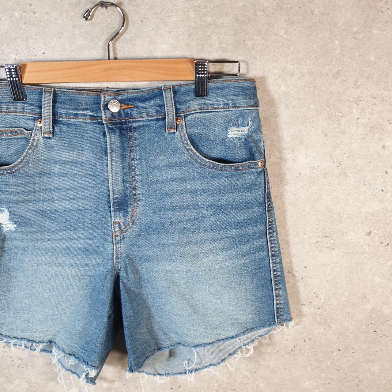 Vintage Levi’s Cut Off Baggy Shorts Jorts Cargo Womens W30 Blue Relaxed Denim