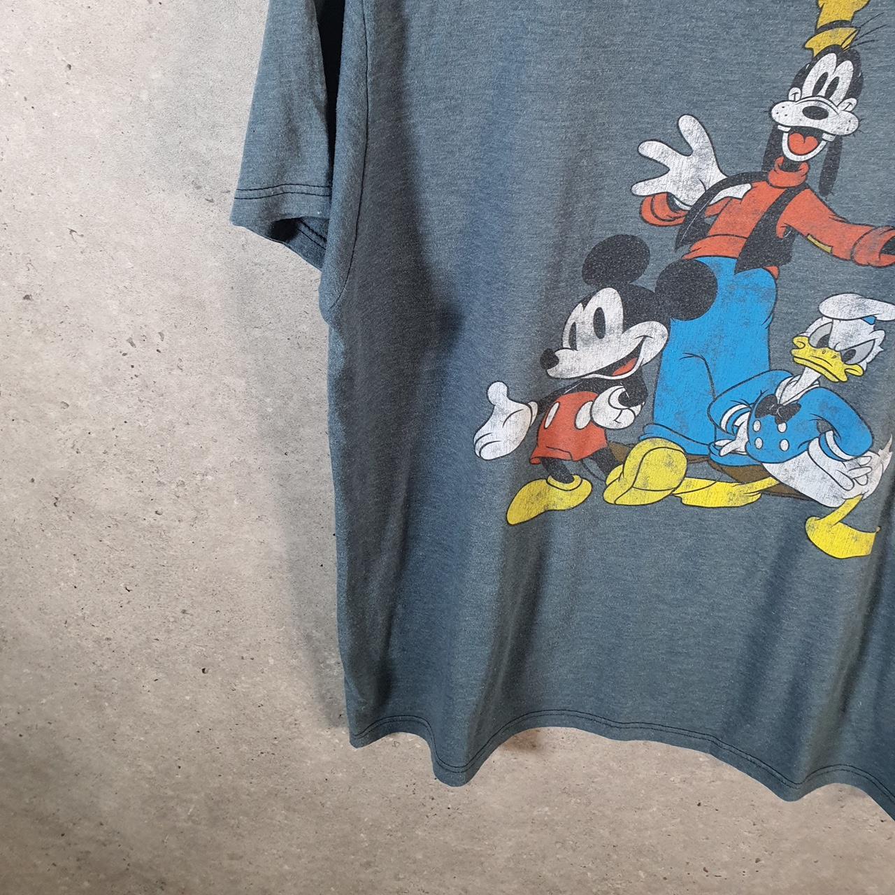 Vintage Disney Land Mickey Mouse T Shirt Men’s Large Blue Logo Graphic Cartoon