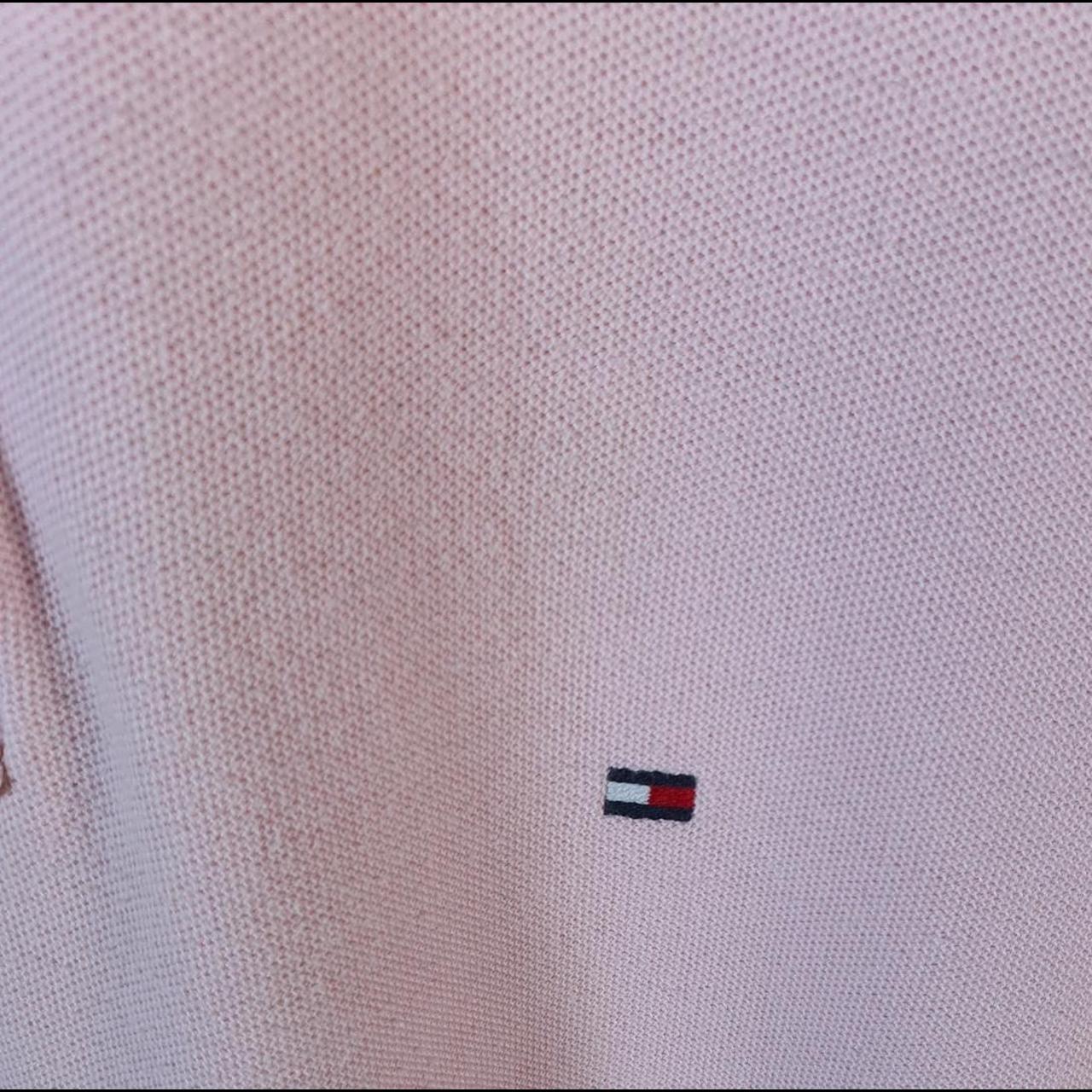 Vintage Tommy Hilfiger Polo Shirt Men’s XL Pink Regular Fit Embroidered Logo