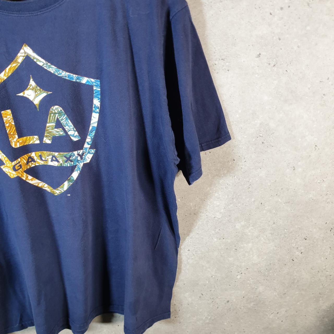 Vintage Adidas LA Galaxy Trefoil Retro T Shirt Men’s 2XL Navy Blue Logo Athletic